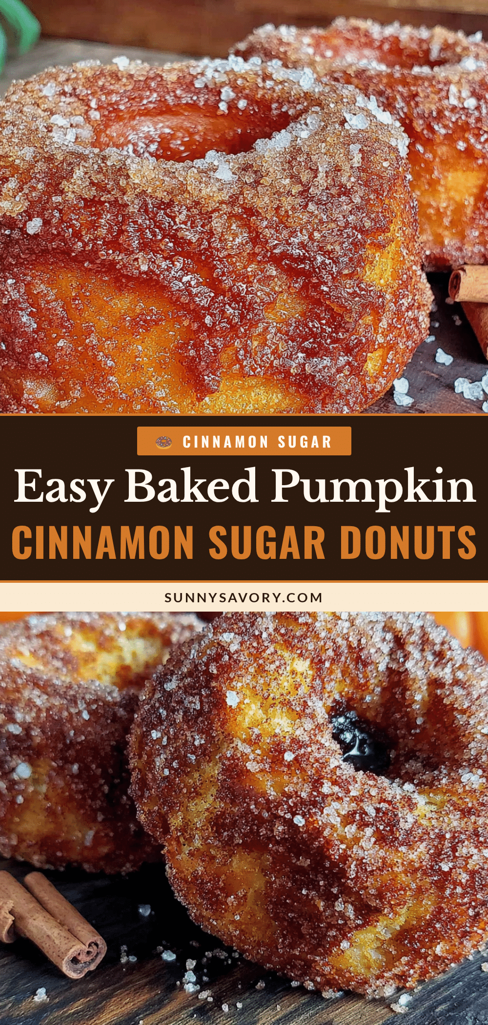 baked pumpkin donuts with cinnamon sugar recipe