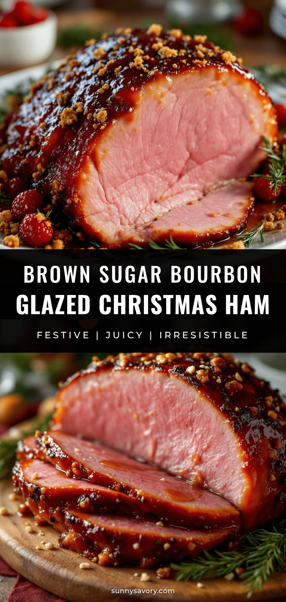 brown sugar bourbon glazed ham recipe