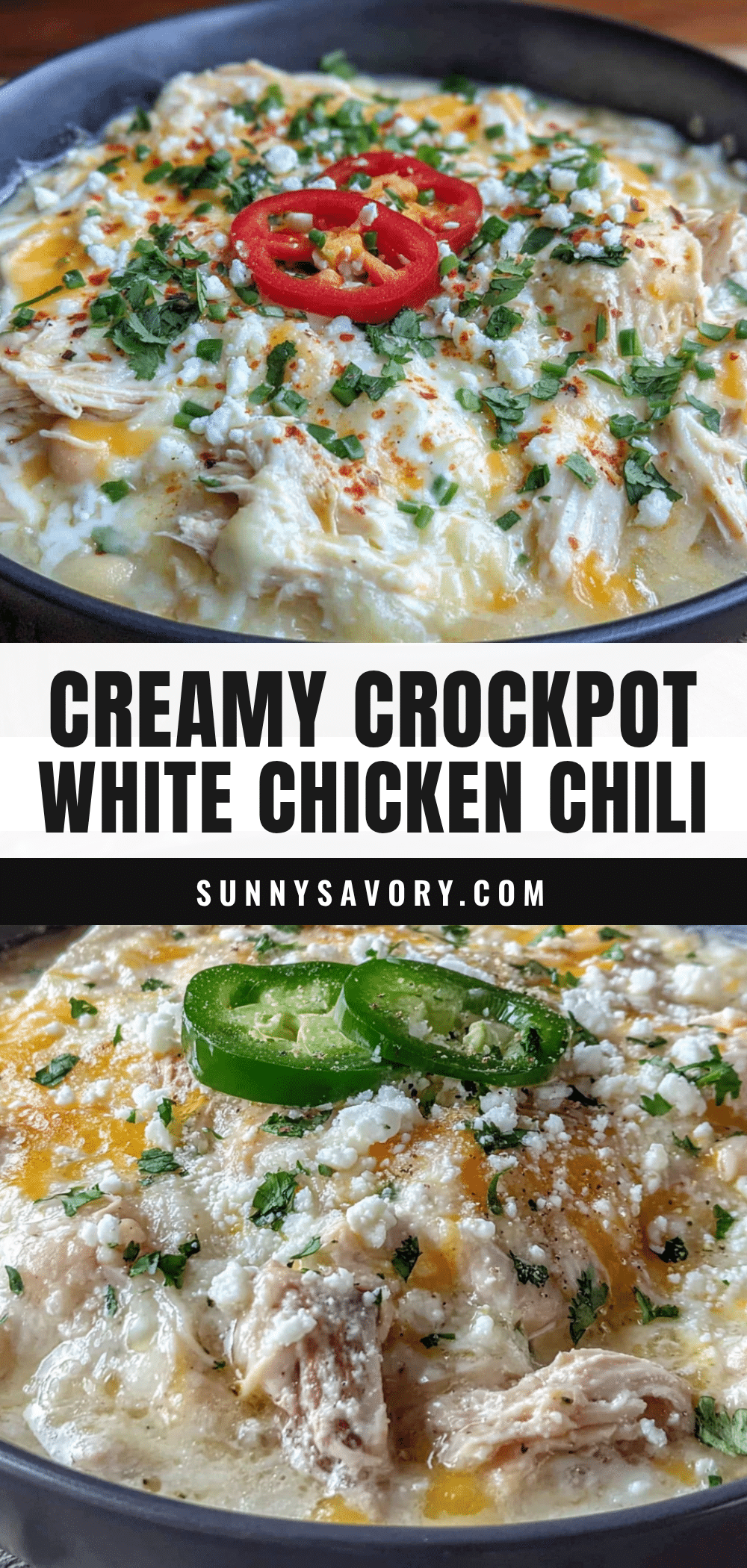 creamy crockpot white chicken chili with cream cheese recipe