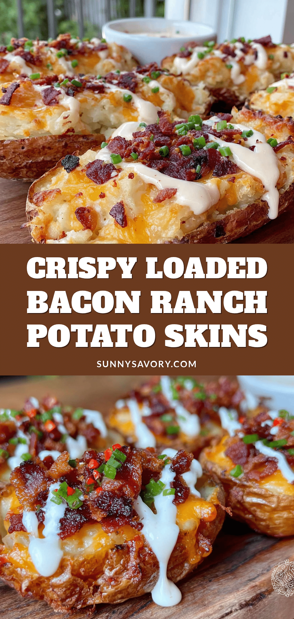 crispy loaded bacon ranch potato skins recipe