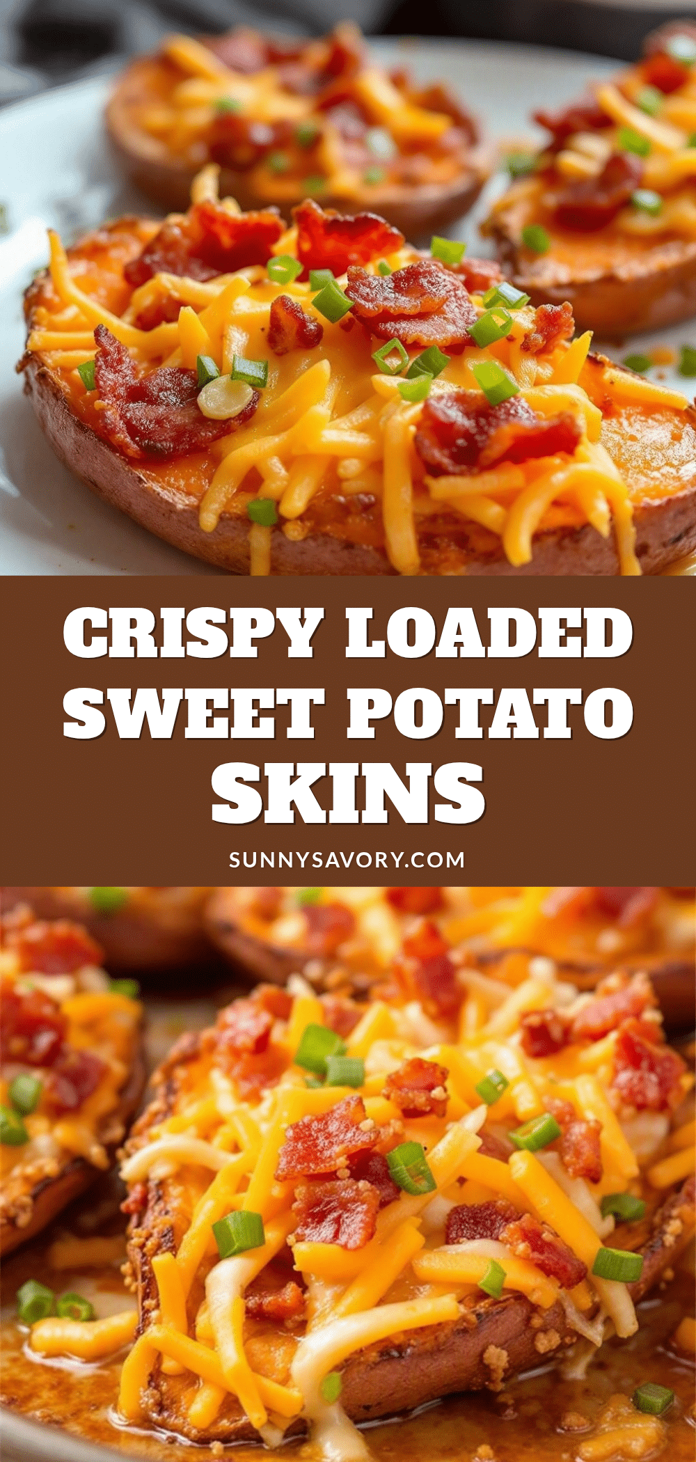crispy loaded sweet potato skins recipe