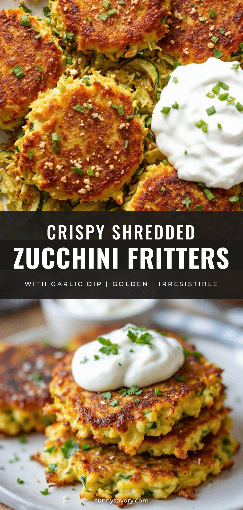 crispy shredded zucchini fritters recipe