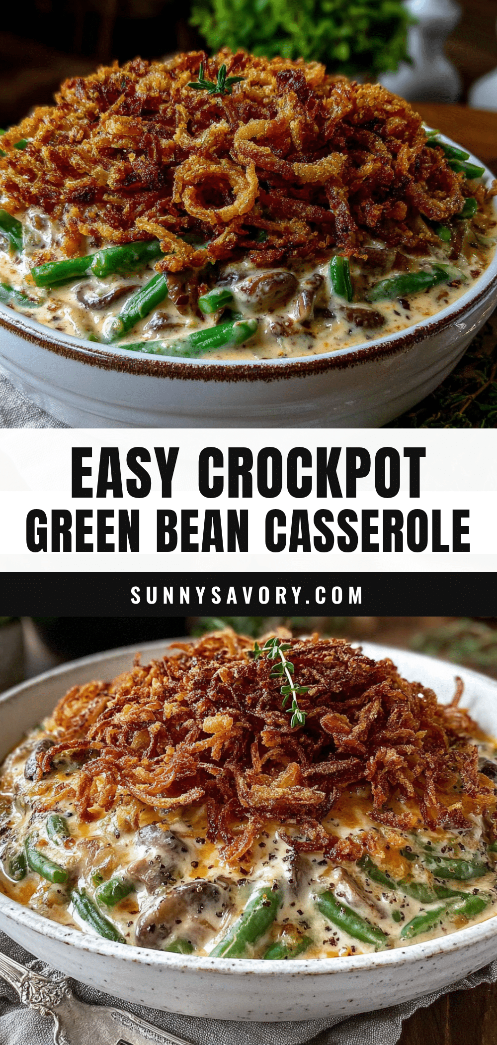crockpot green bean casserole recipe