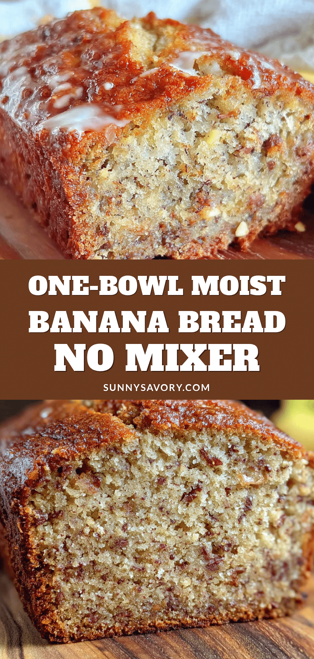 easy one-bowl banana bread recipe