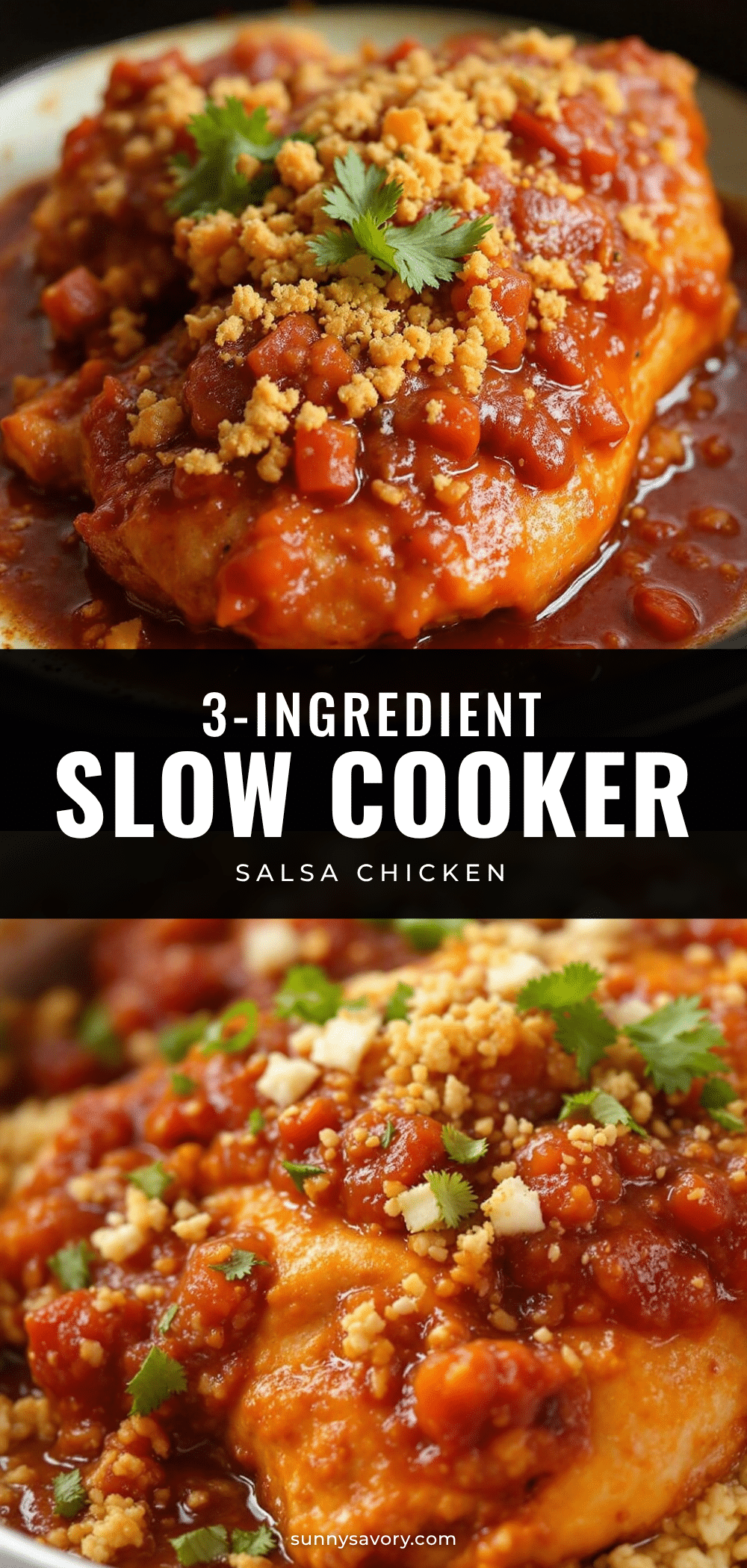 easy slow cooker salsa chicken recipe