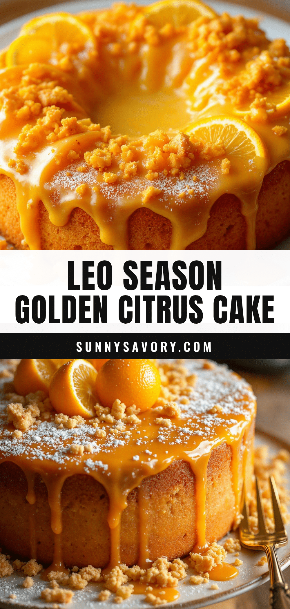golden citrus birthday cake recipe