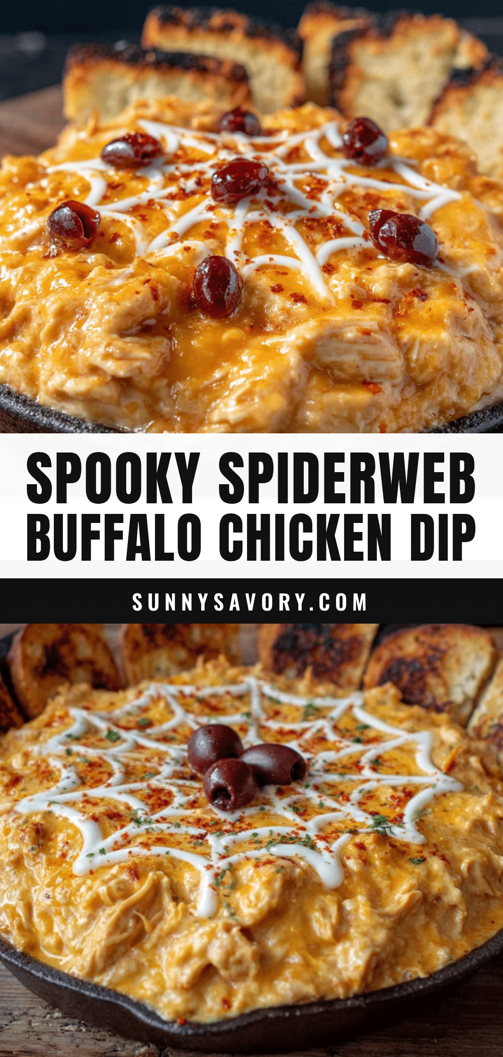 halloween buffalo chicken dip recipe