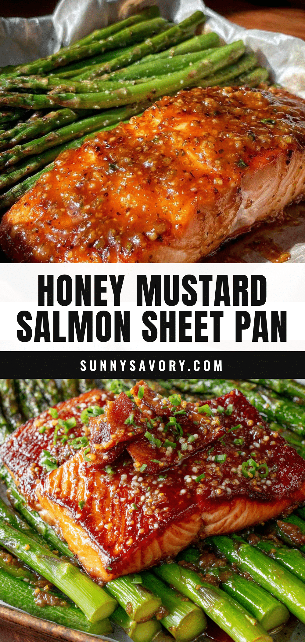 honey mustard salmon sheet pan dinner recipe