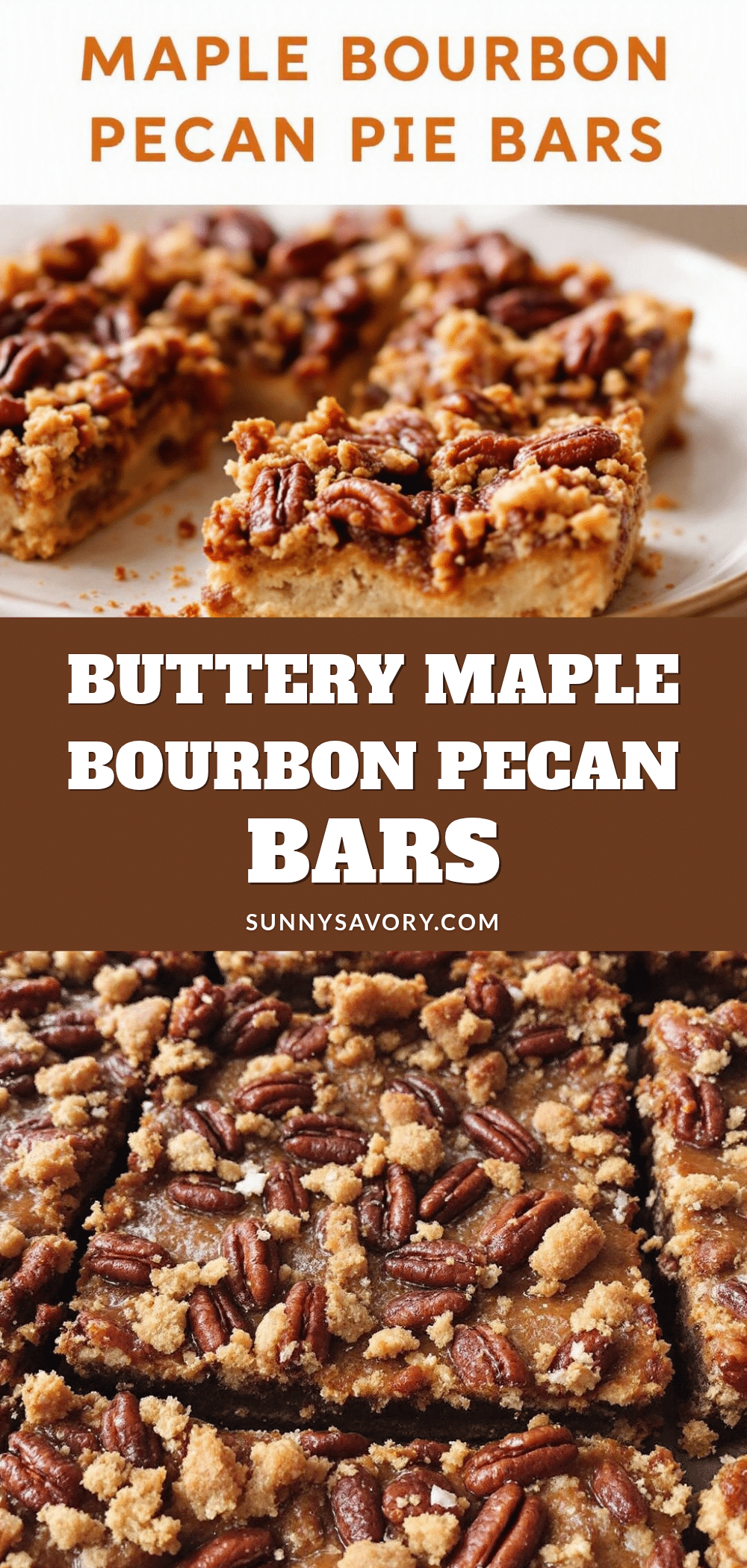 maple bourbon pecan pie bars recipe