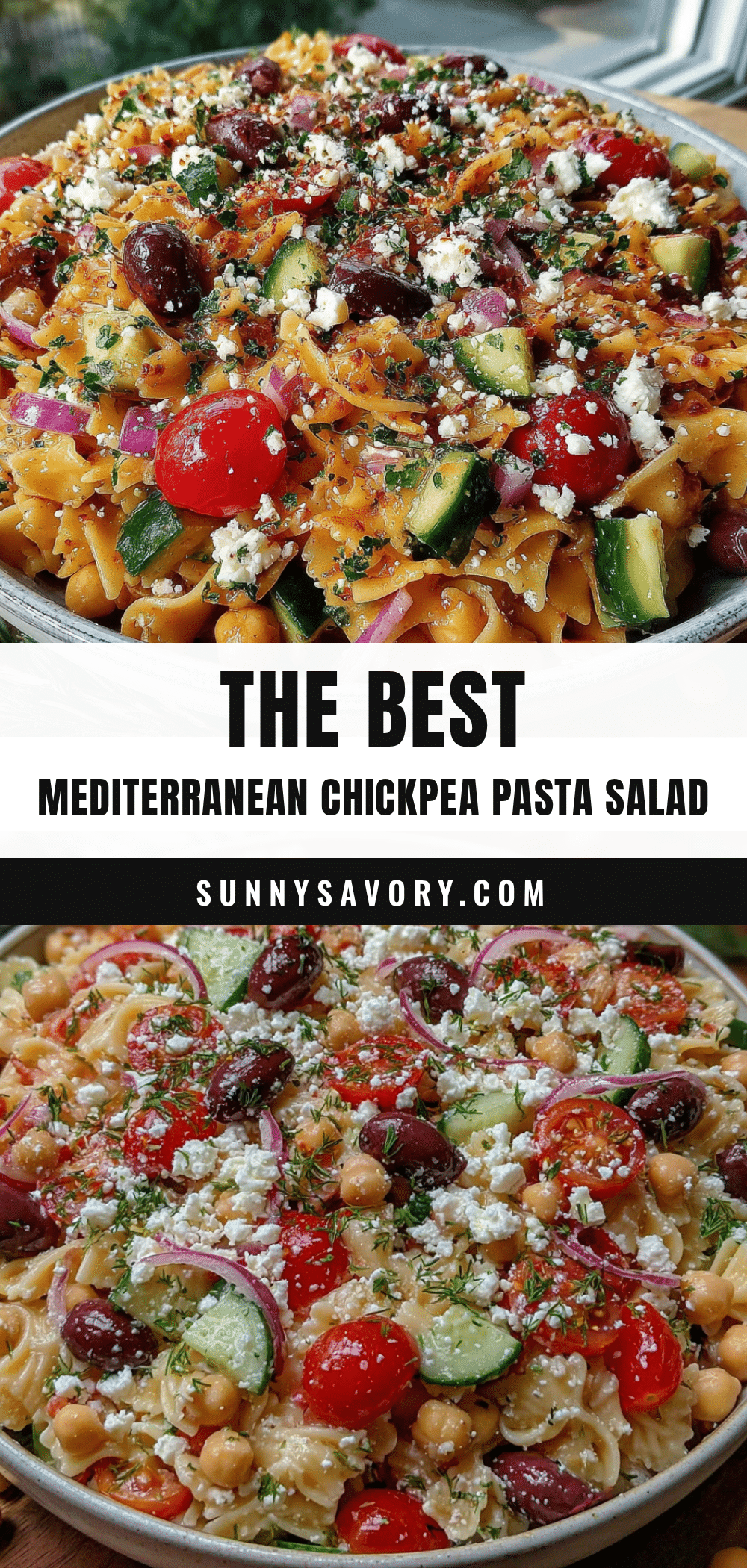mediterranean chickpea pasta salad recipe