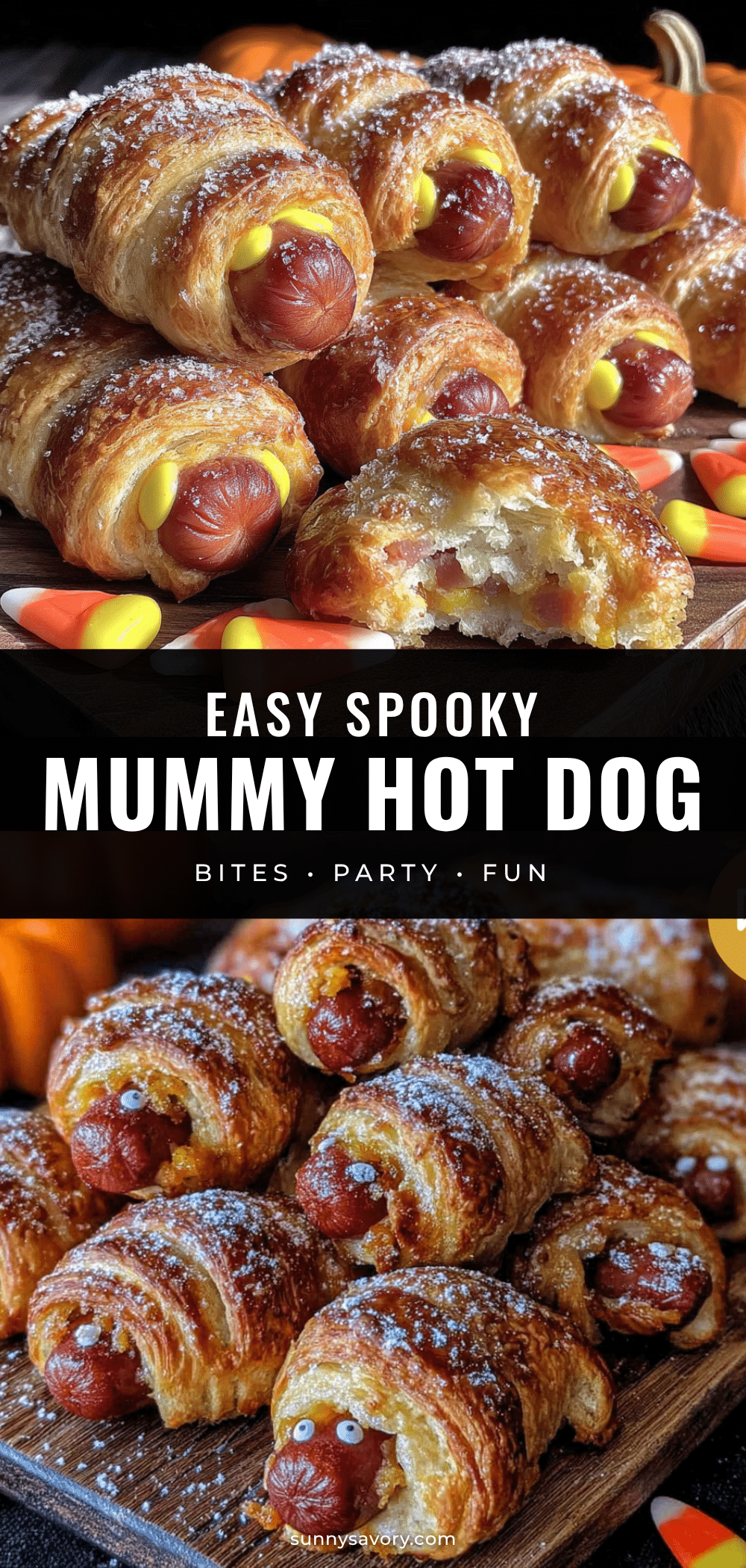 mummy hot dog bites recipe