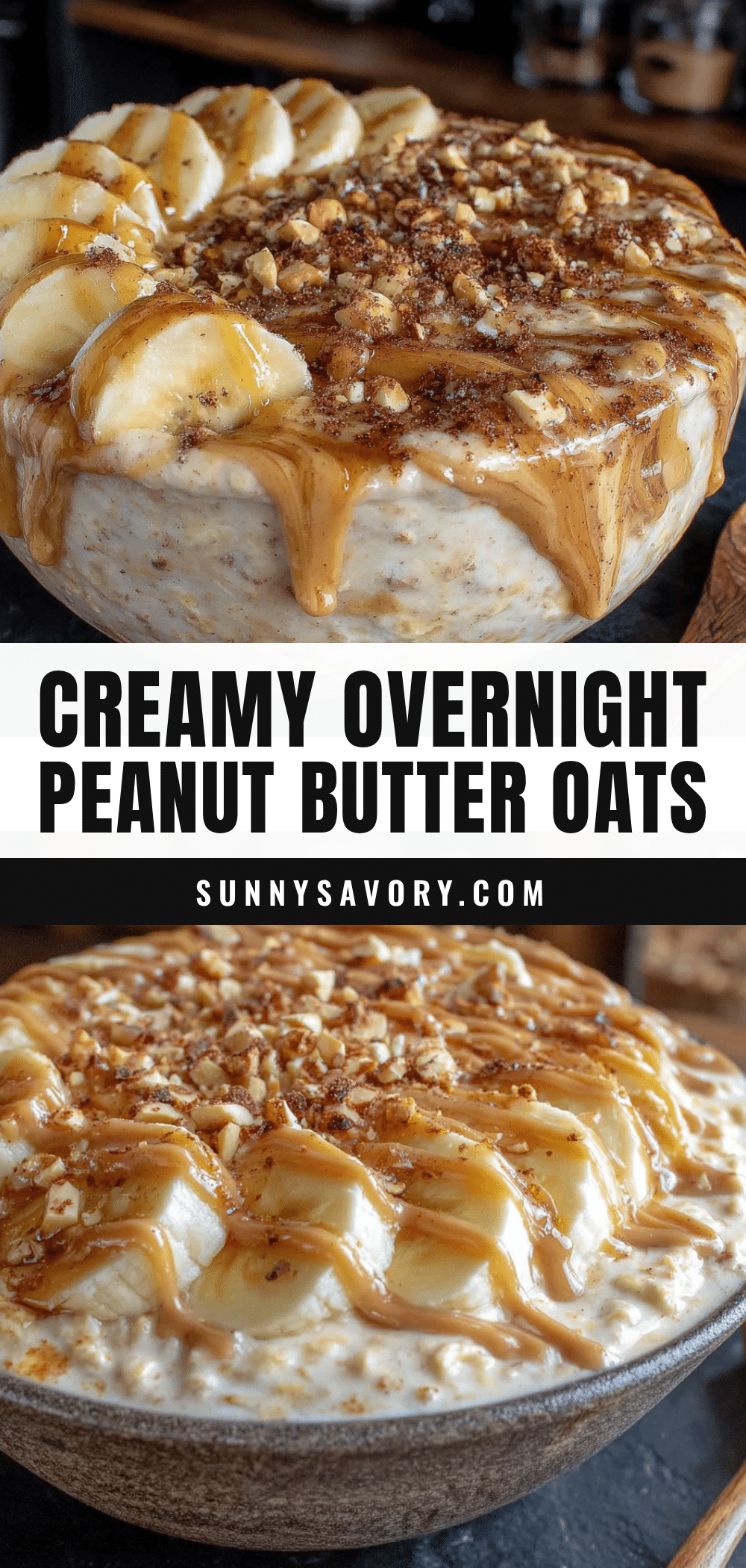 peanut butter banana overnight oats recipe