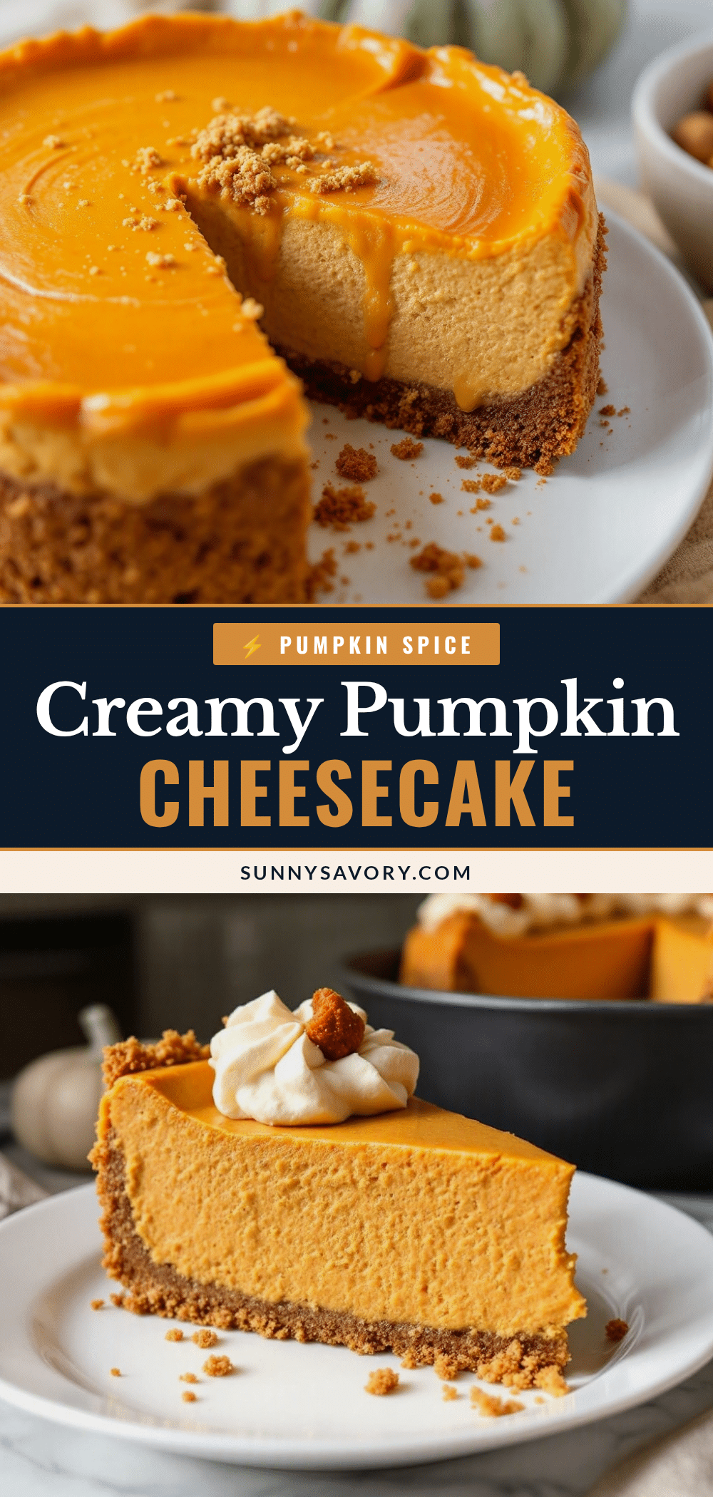 pumpkin cheesecake with gingersnap crust recipe