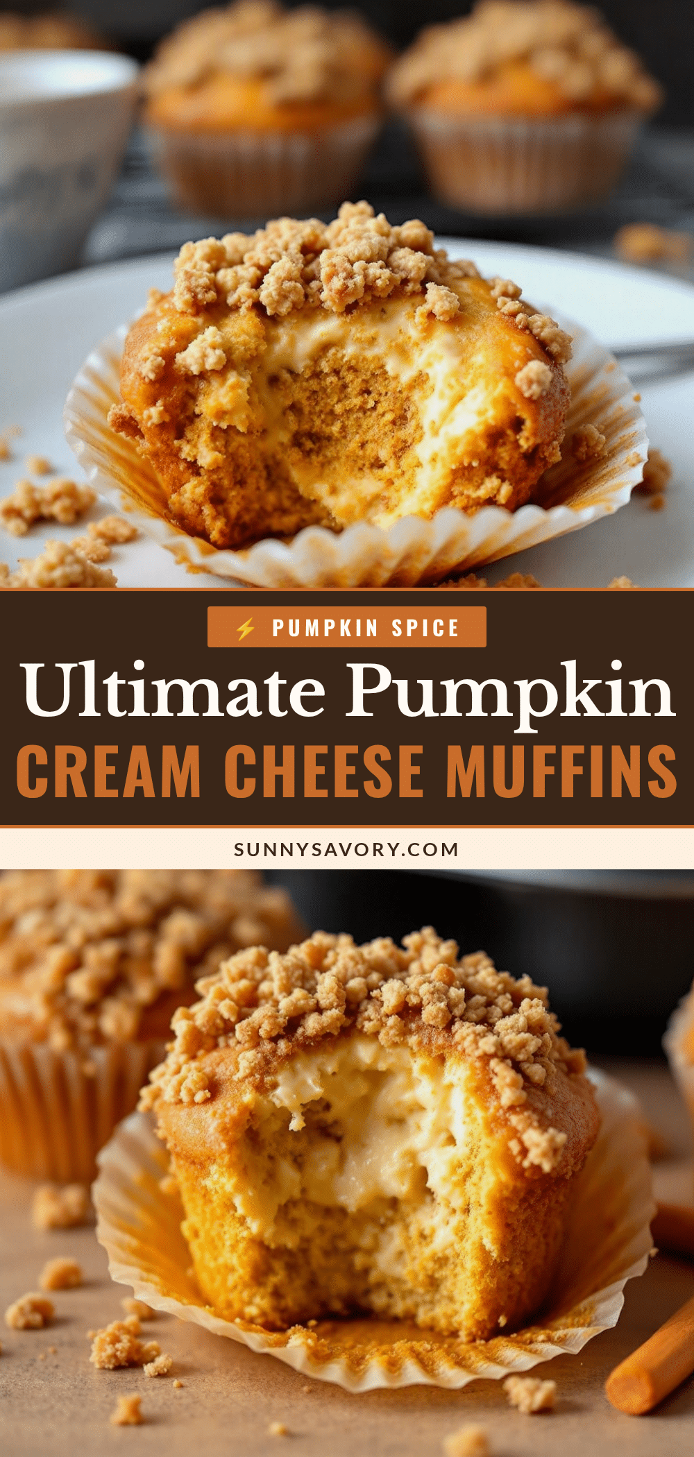 pumpkin cream cheese muffins recipe