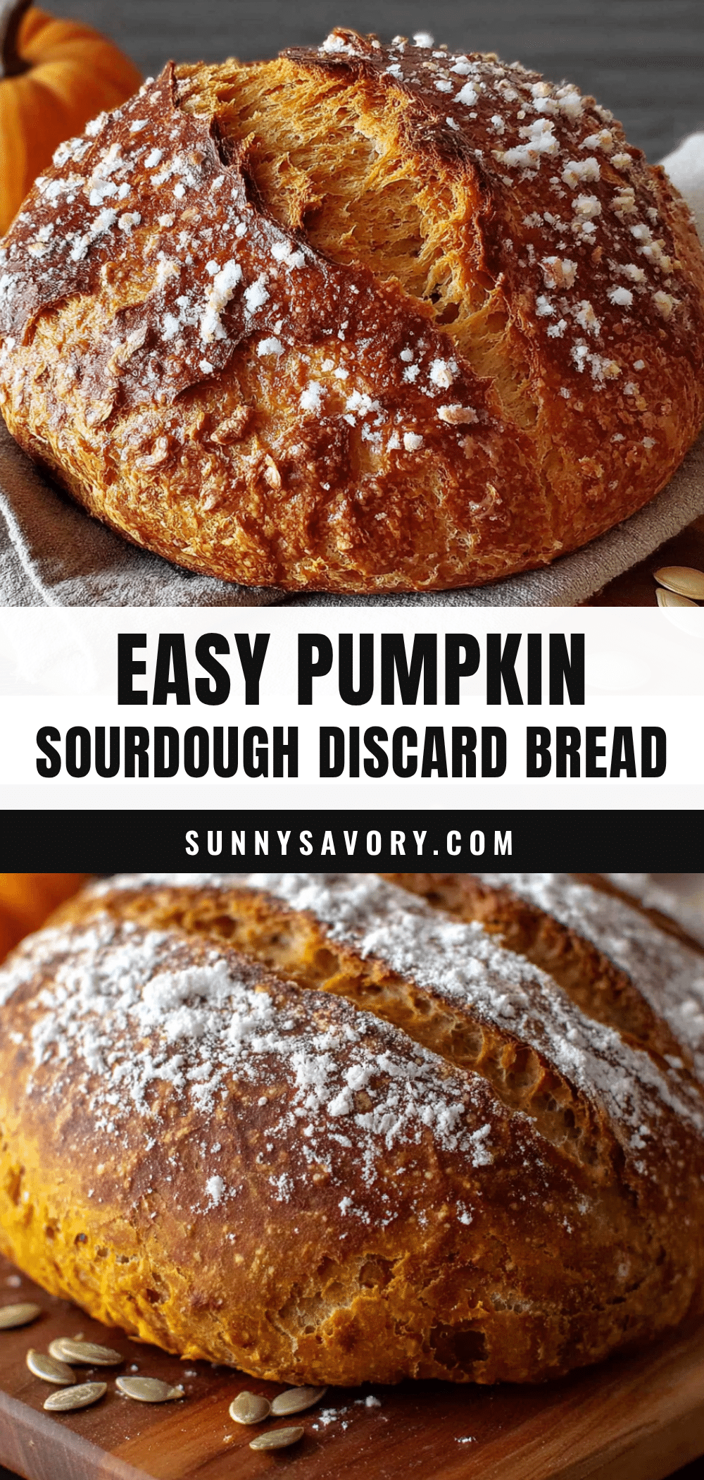 pumpkin sourdough discard bread recipe