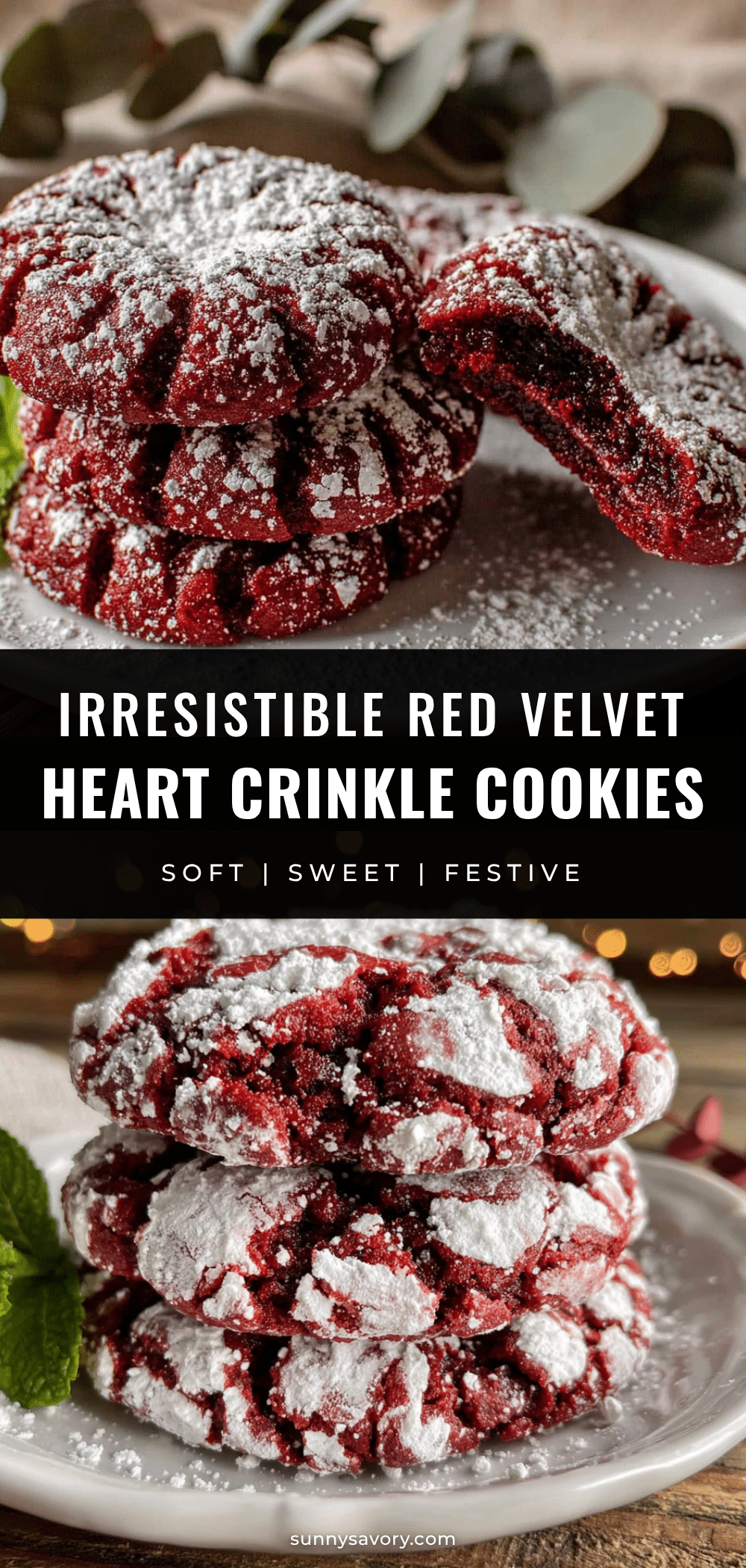red velvet heart crinkle cookies recipe
