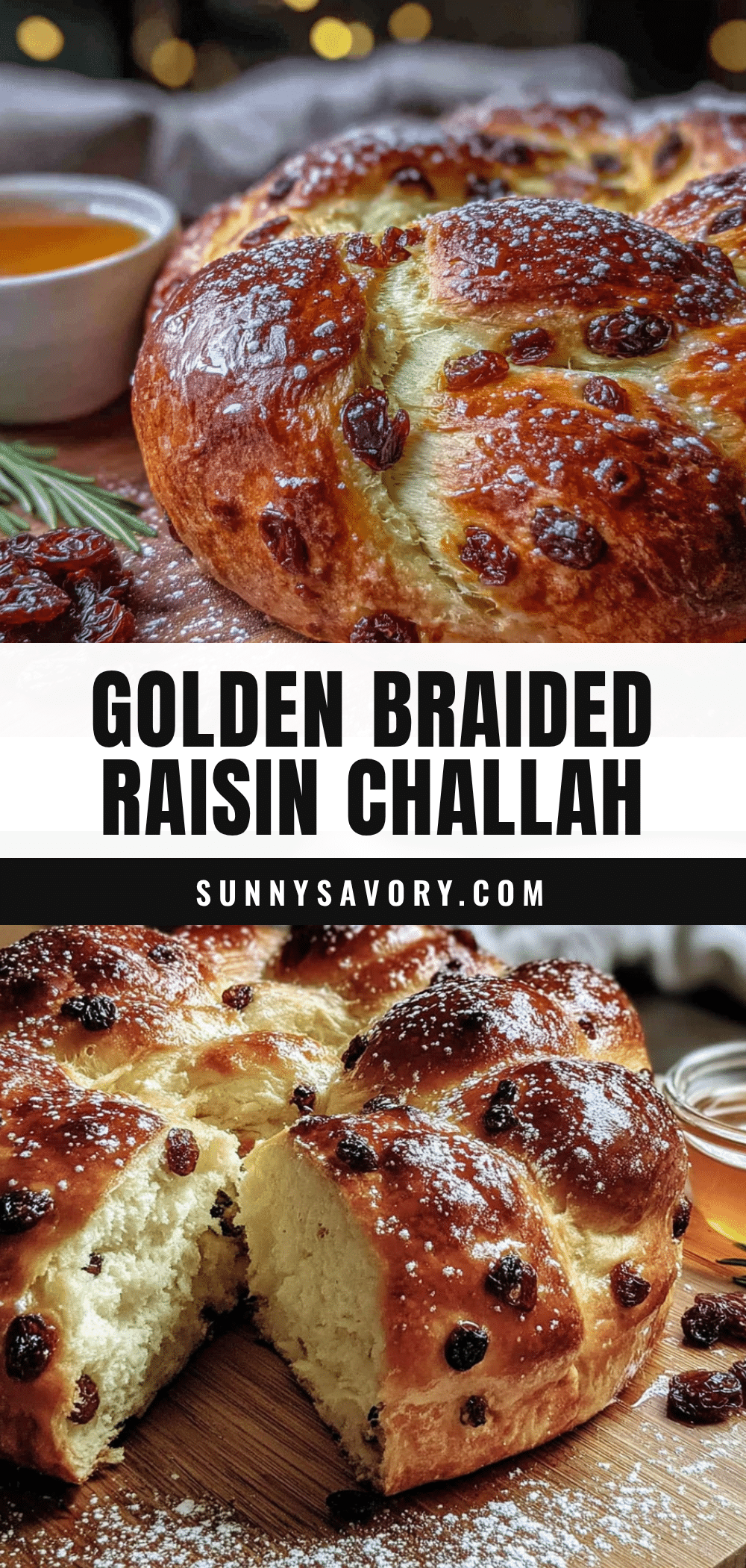 round challah with raisins recipe
