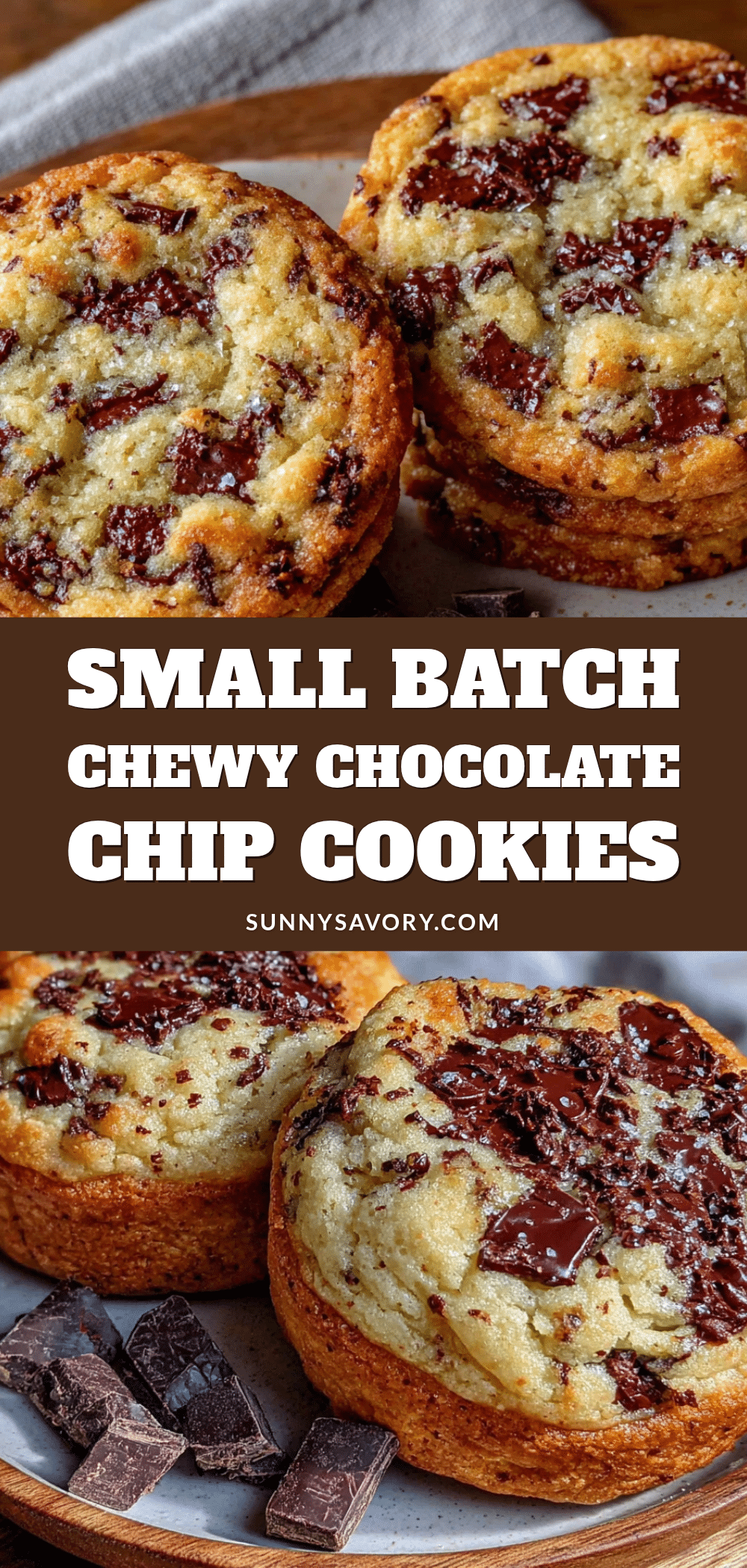 small-batch chewy chocolate chip cookies for two recipe