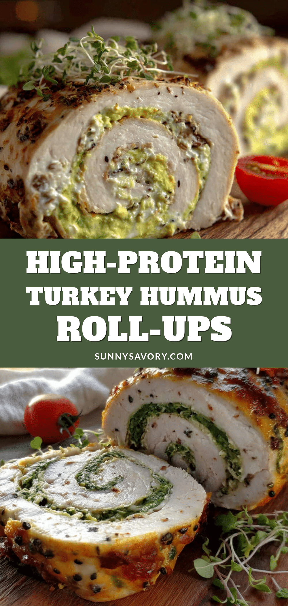 turkey and hummus roll-ups recipe
