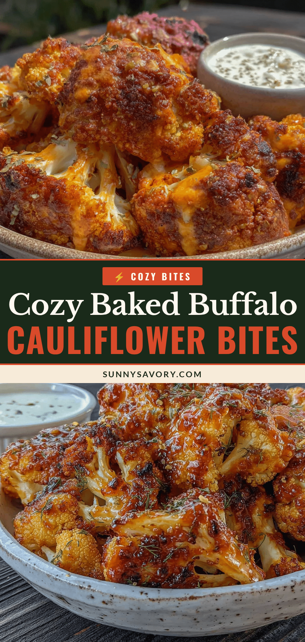 best baked buffalo cauliflower bites recipe