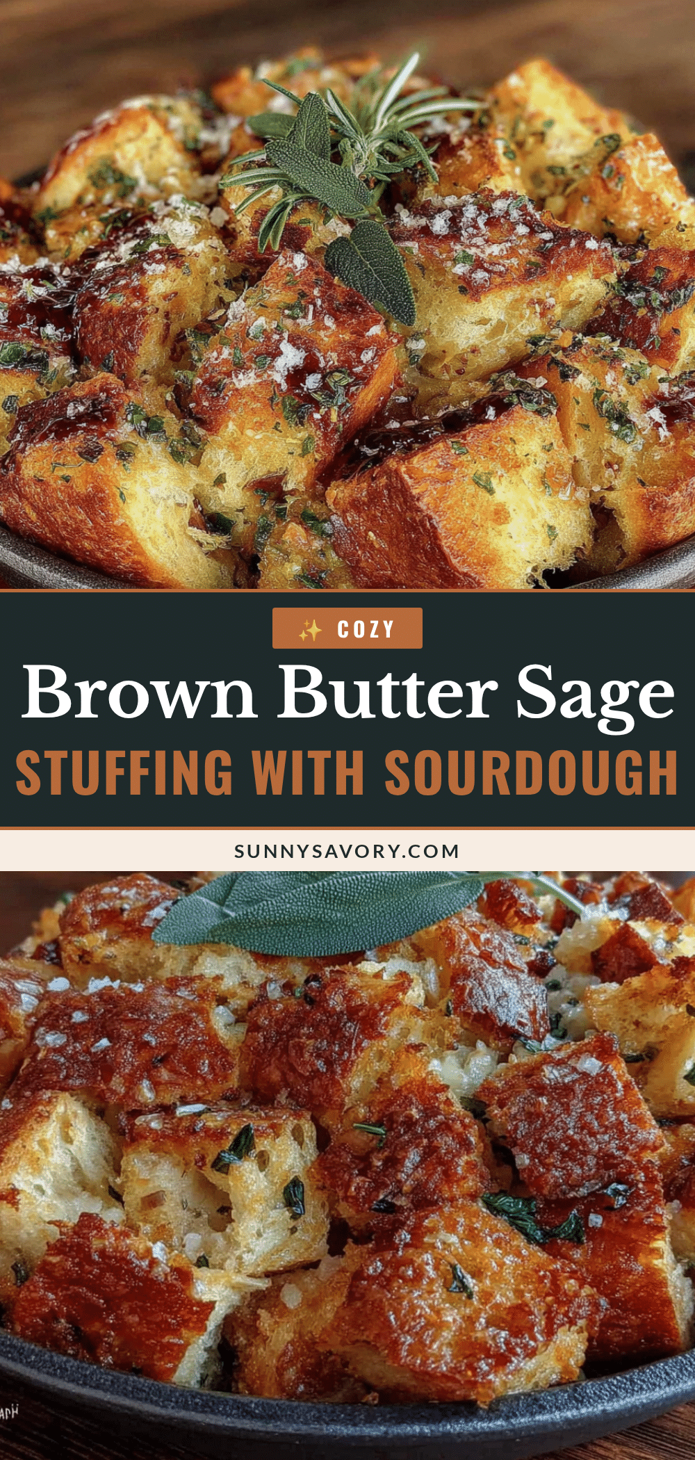 brown butter sage sourdough stuffing recipe