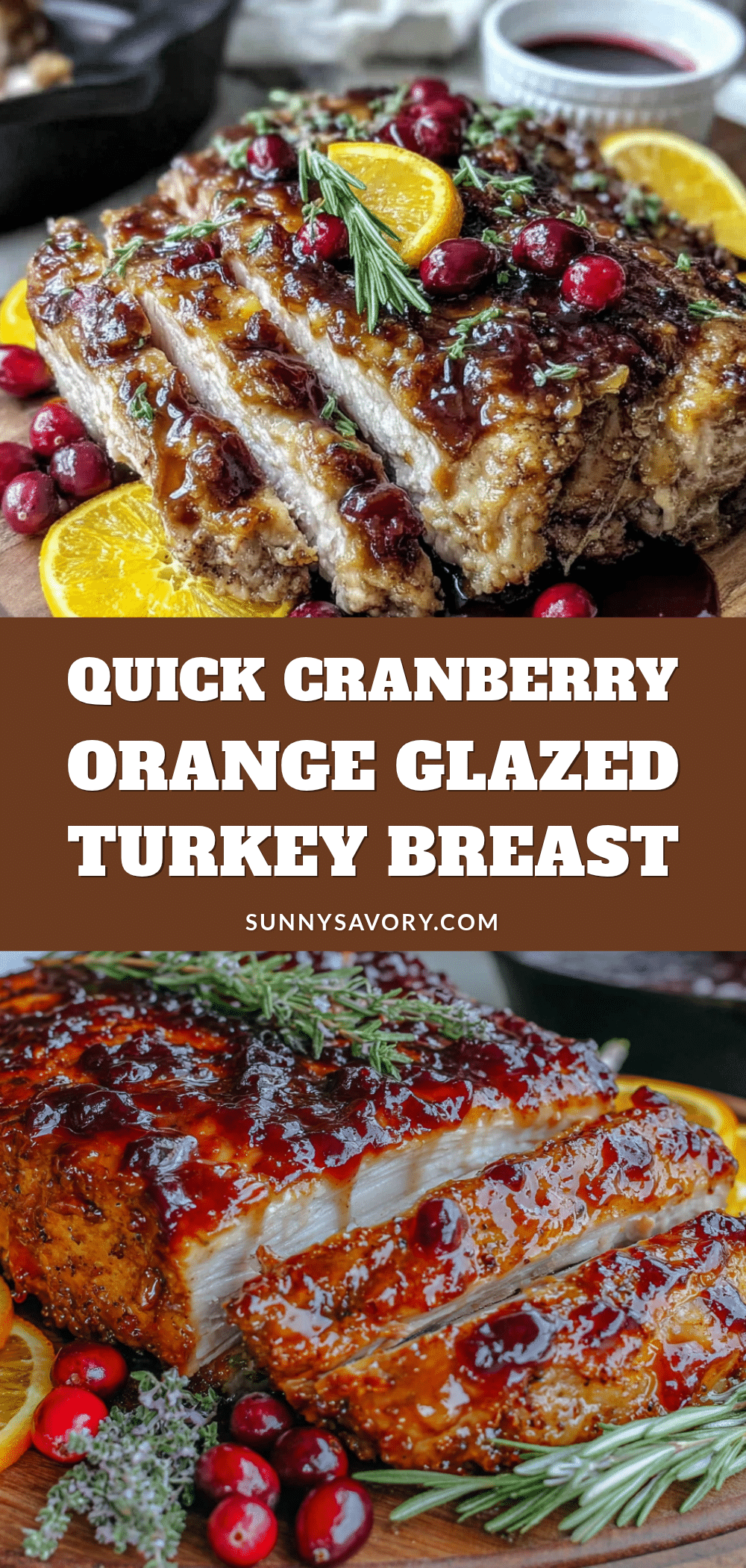 cranberry orange glazed turkey breast recipe
