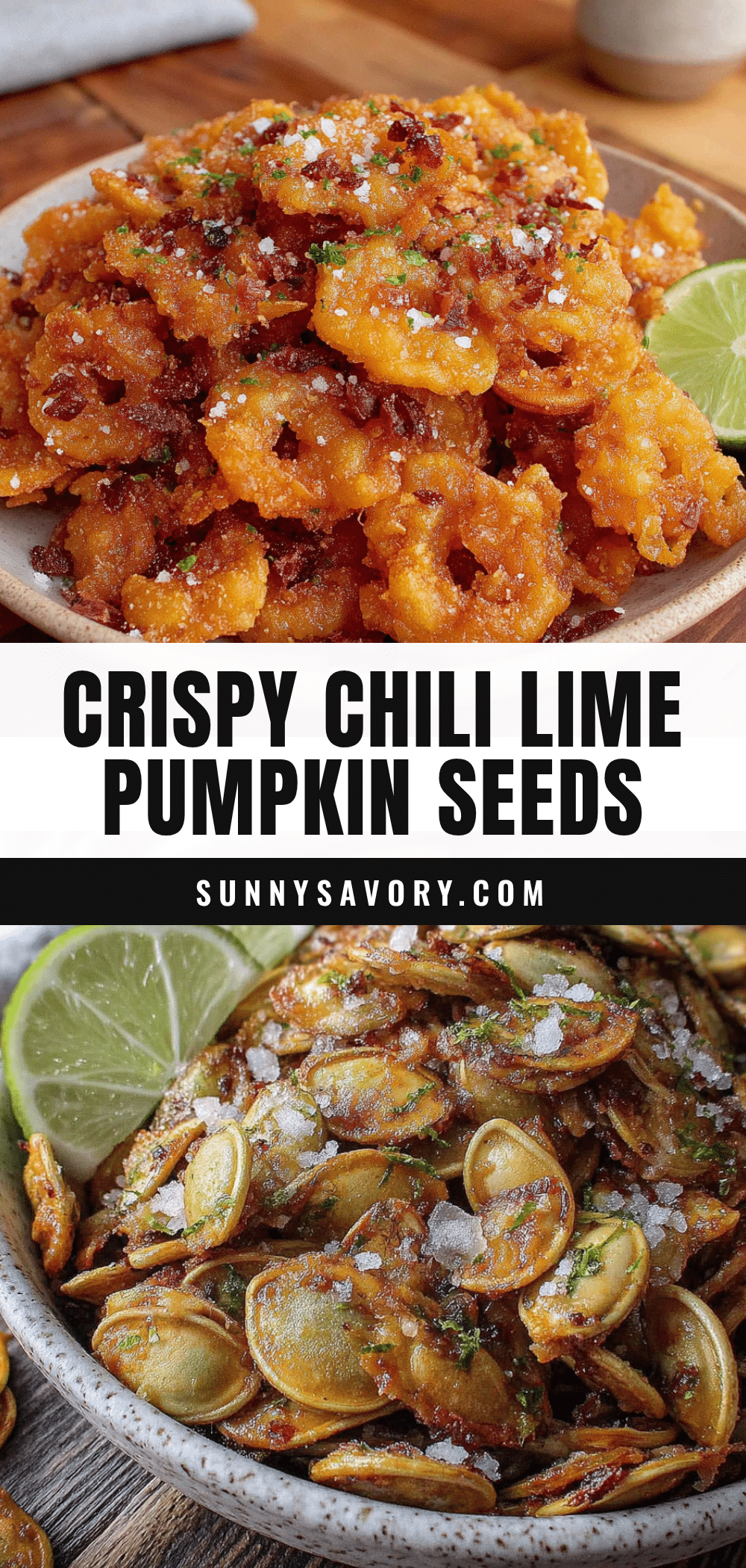 crispy chili lime pumpkin seeds recipe