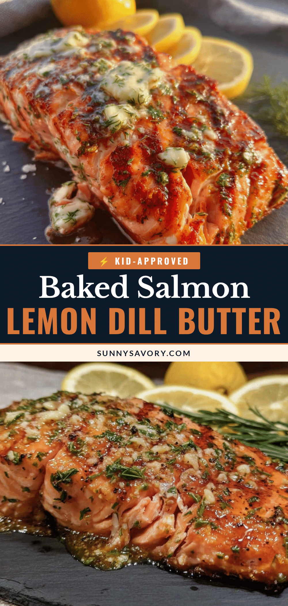 easy baked salmon with lemon dill butter recipe