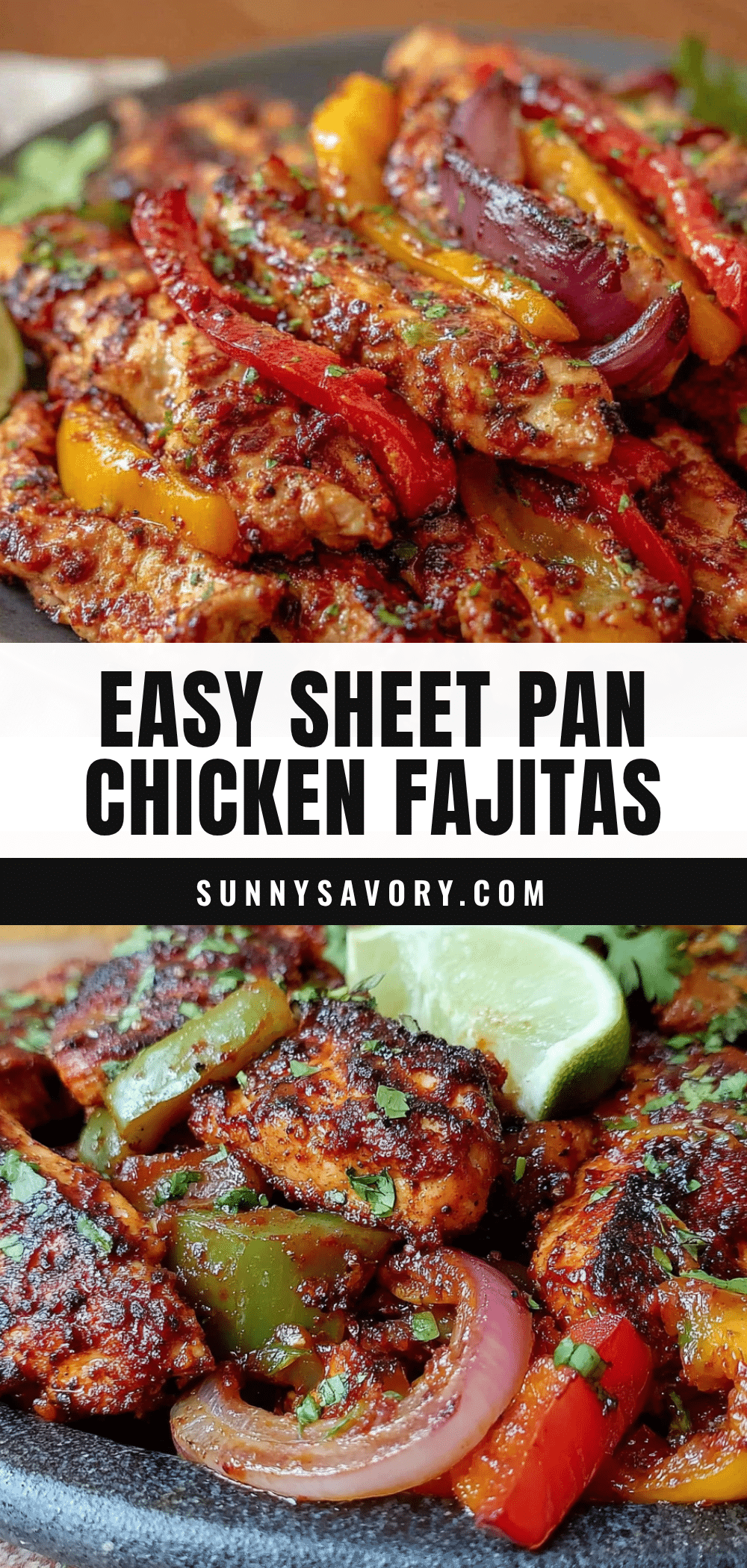 easy sheet pan chicken fajitas recipe