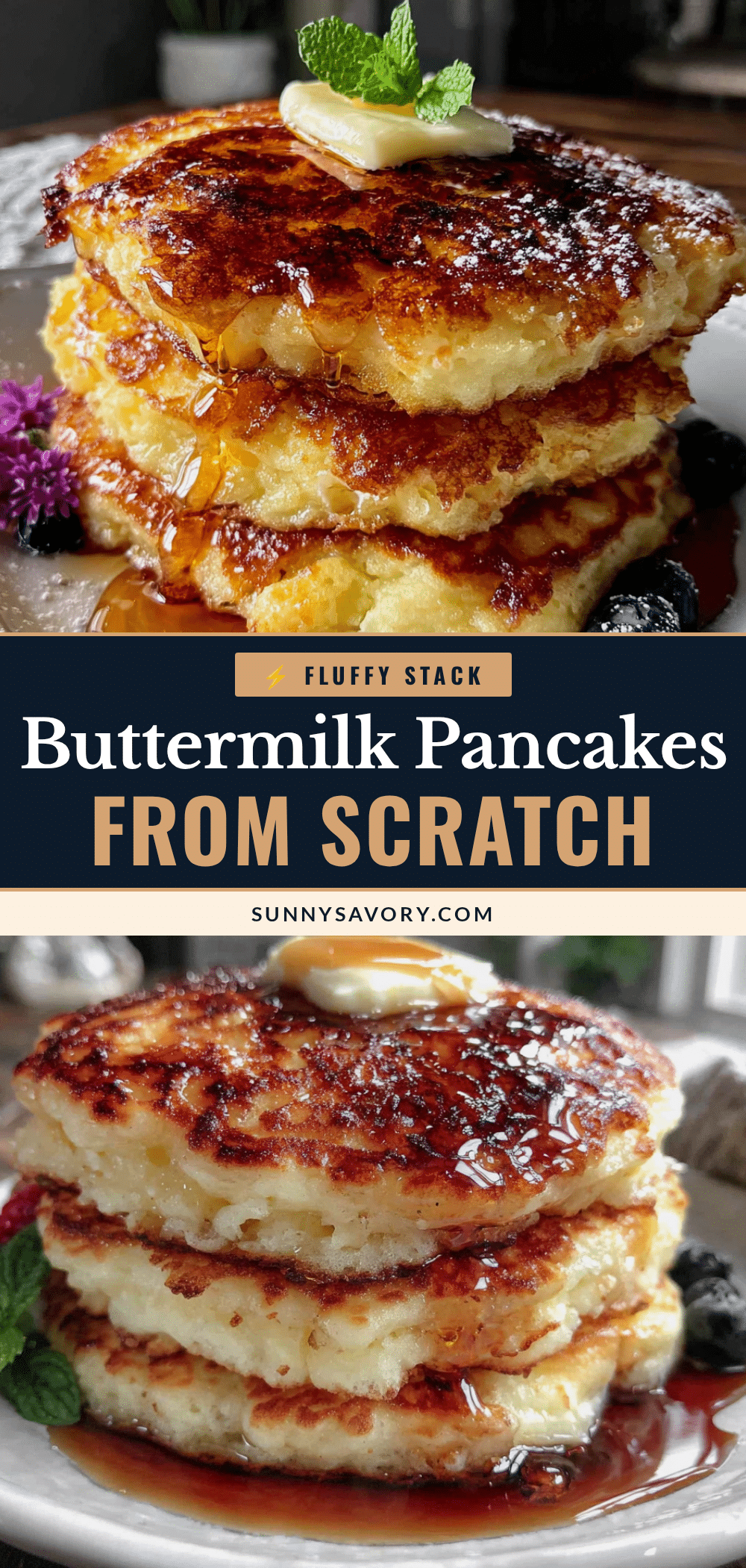 fluffy buttermilk pancakes from scratch recipe