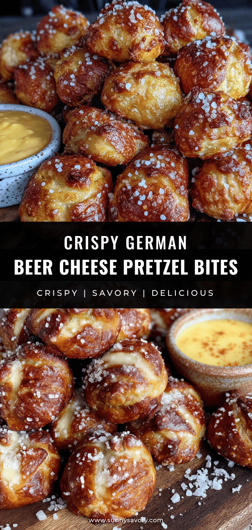 German Beer Cheese Pretzel Bites recipe