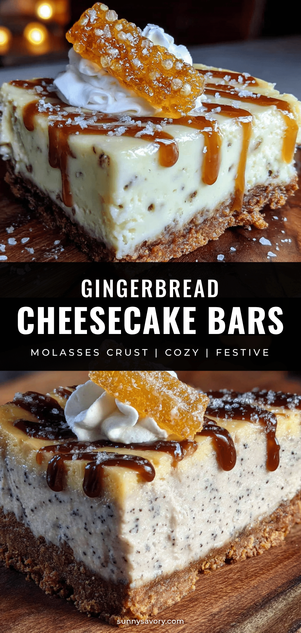 gingerbread cheesecake bars recipe
