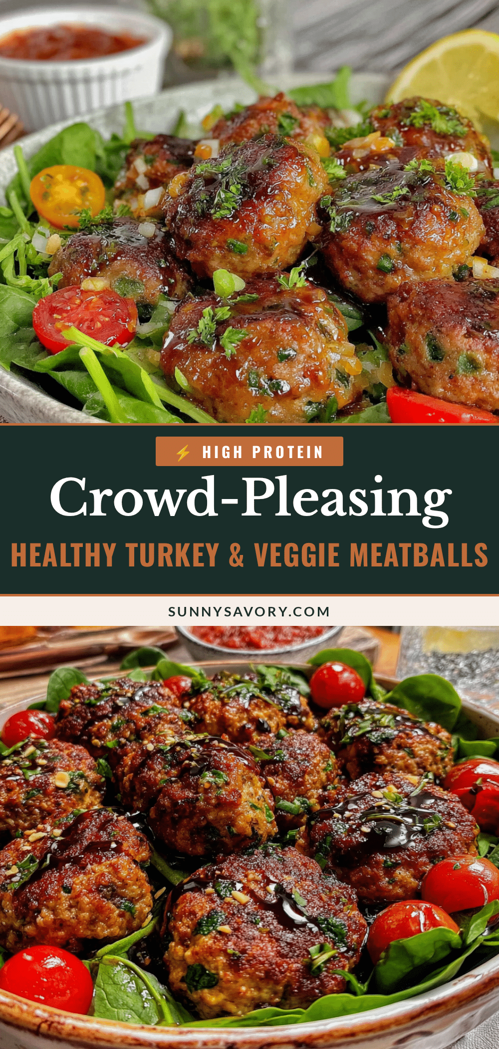 healthy turkey and veggie meatballs recipe