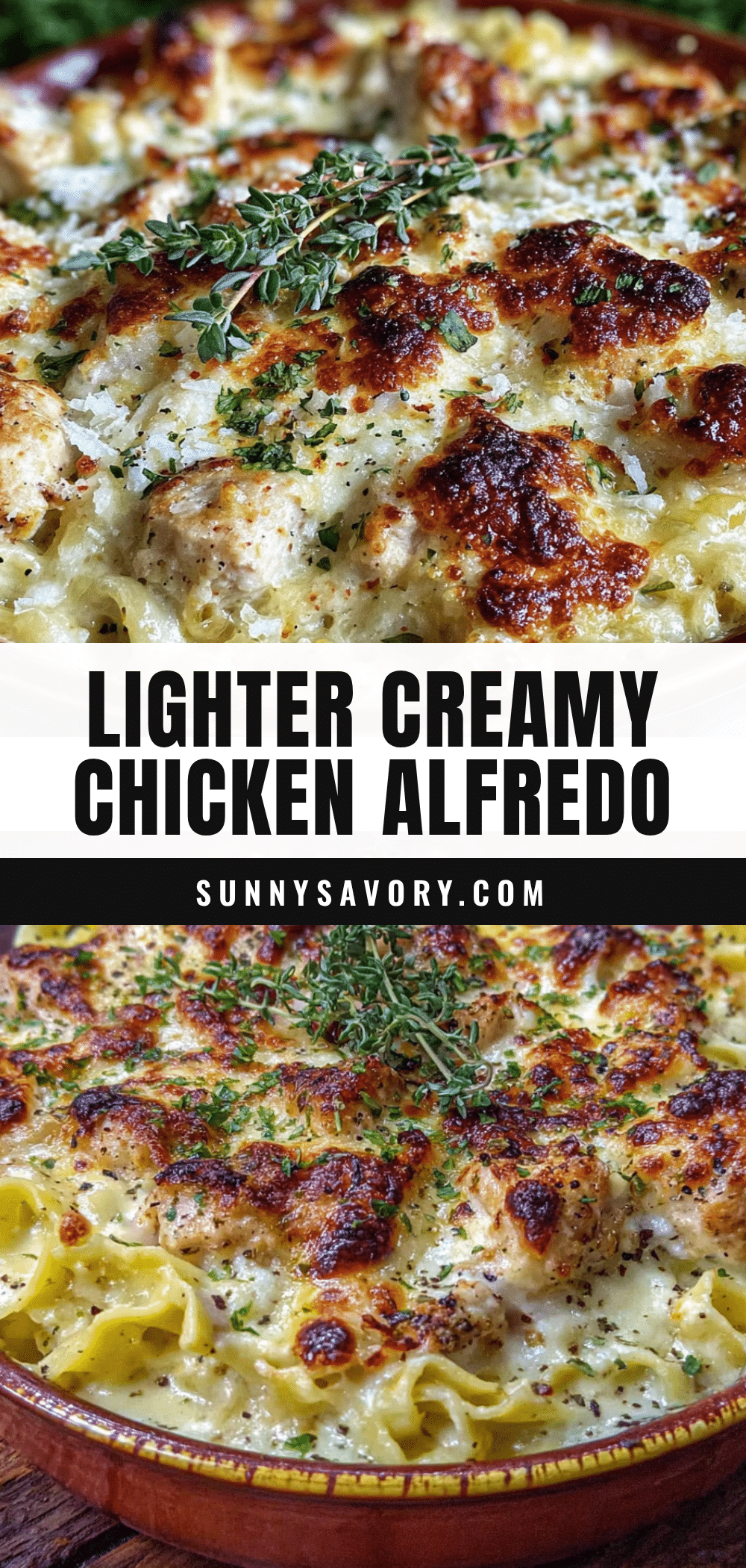 lighter chicken alfredo bake recipe