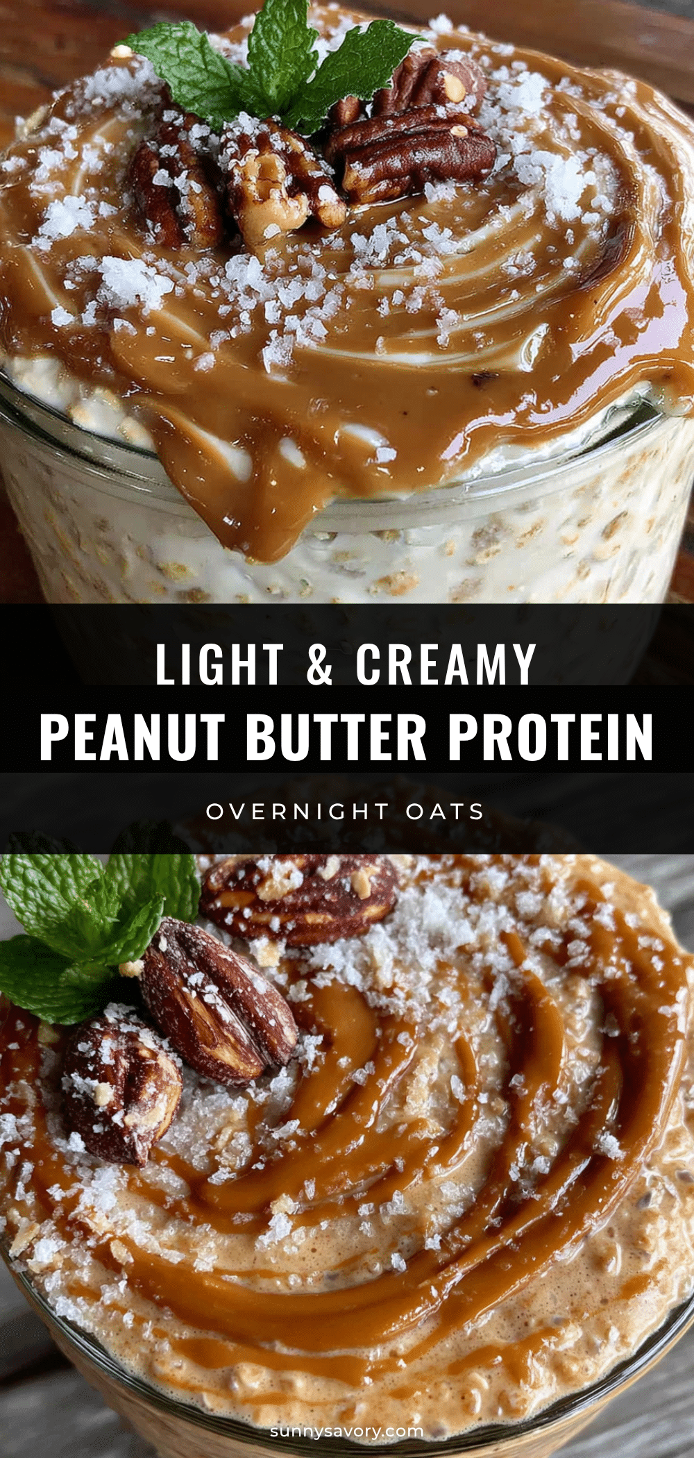 peanut butter protein overnight oats recipe