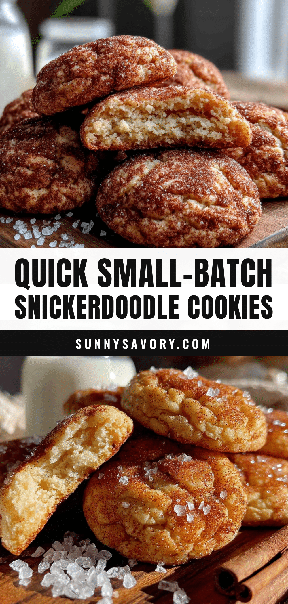 quick small-batch snickerdoodle cookies recipe