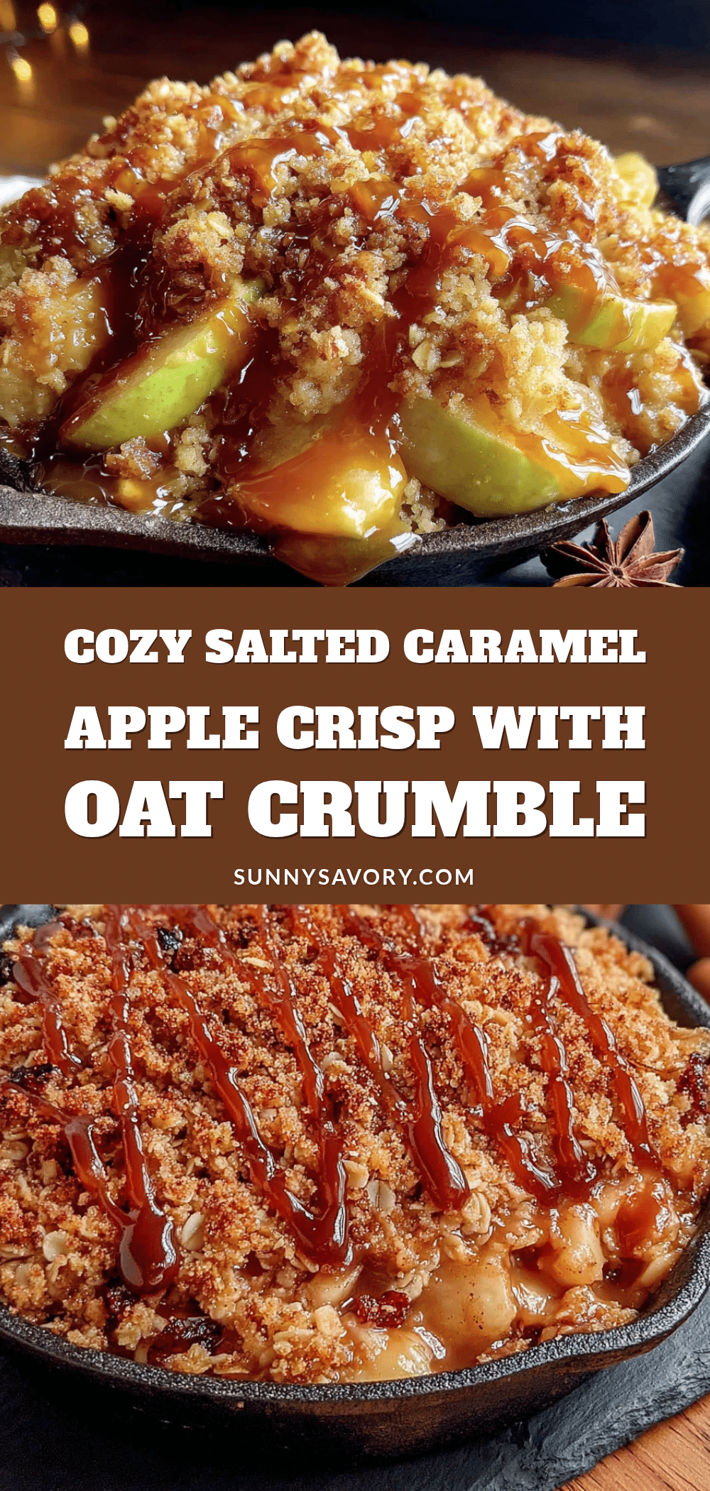 Salted Caramel Apple Crisp recipe