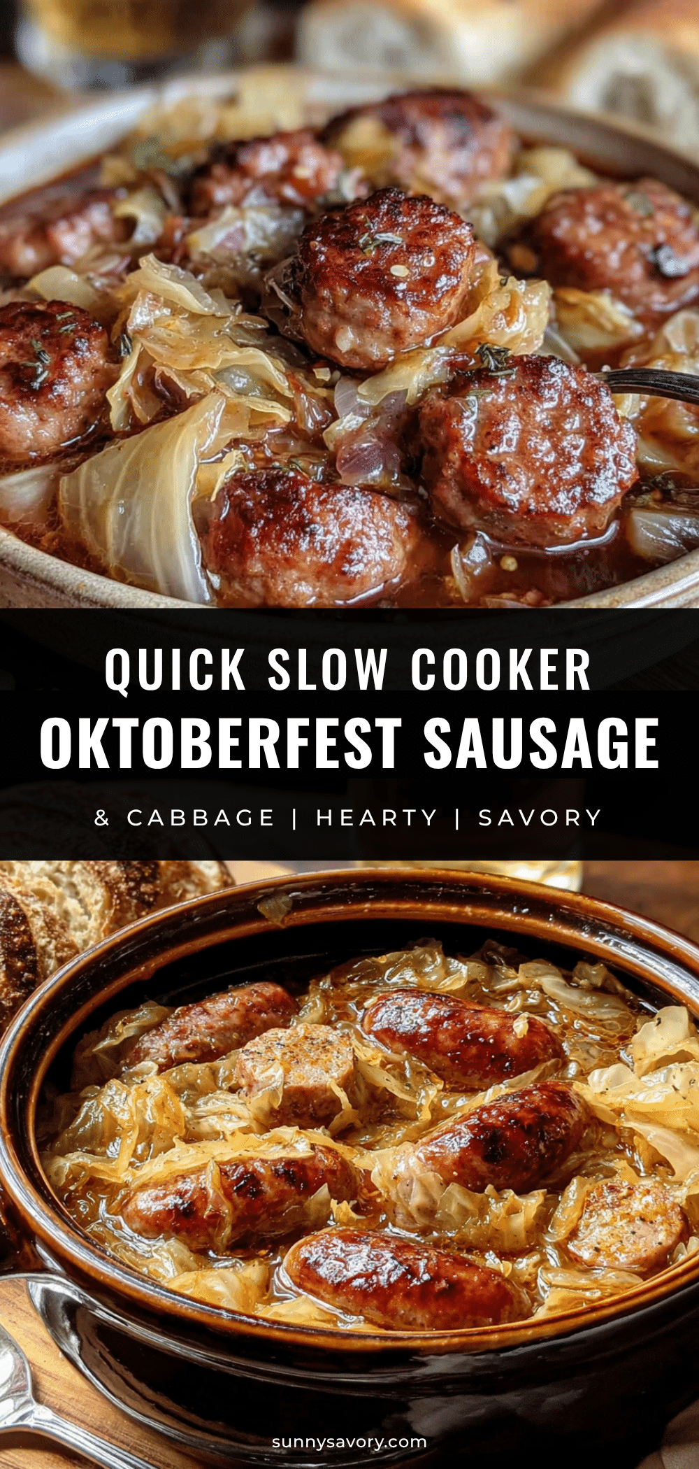 slow cooker sausage and cabbage recipe