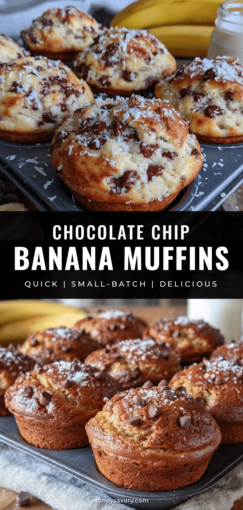 small-batch banana muffins recipe
