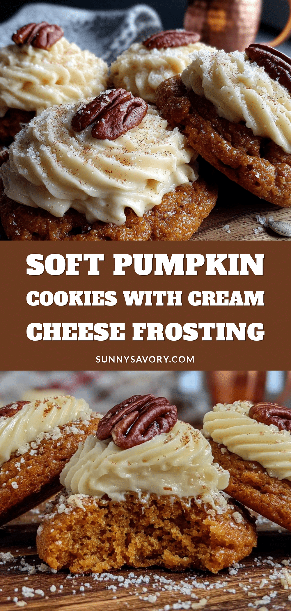 soft pumpkin cookies with cream cheese frosting recipe