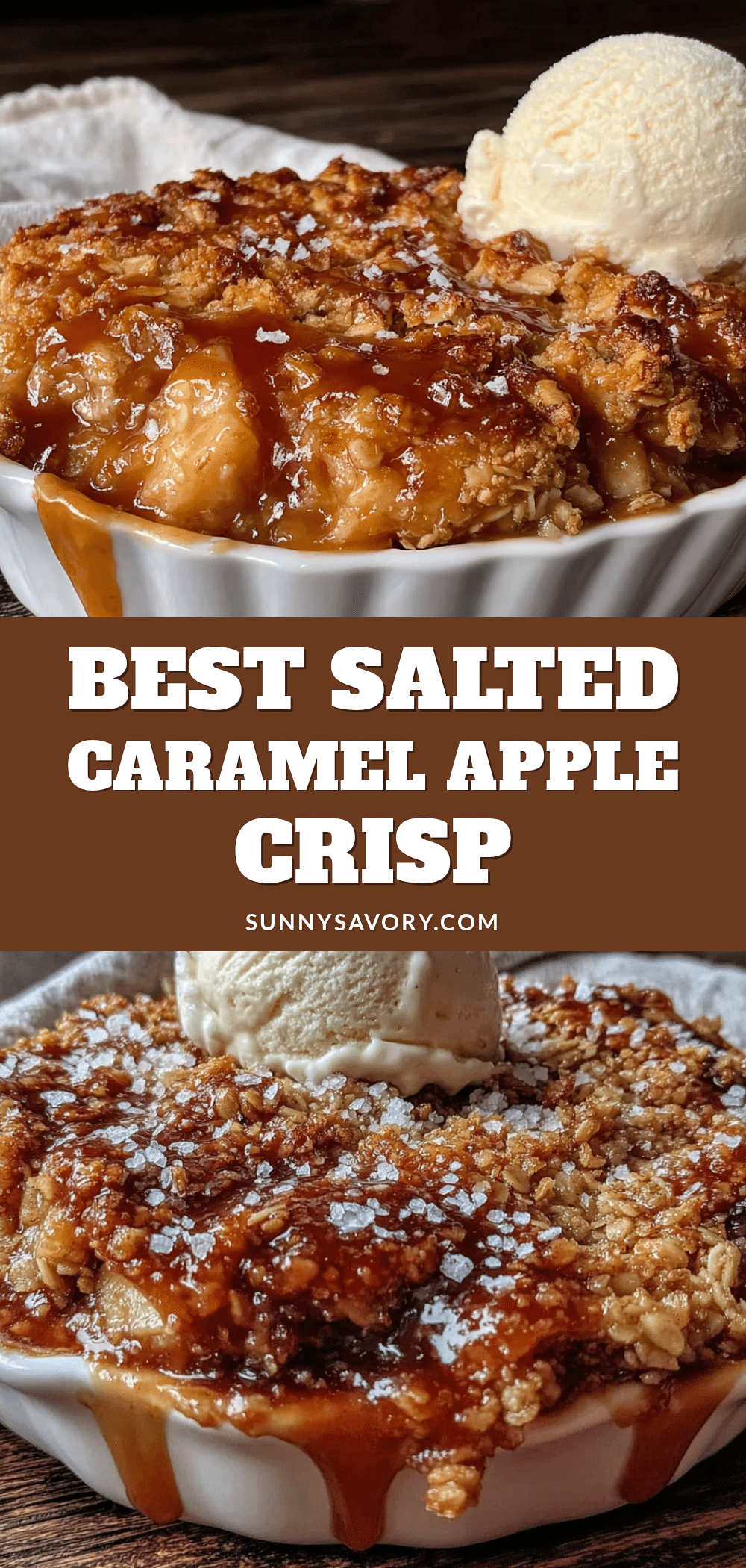 best salted caramel apple crisp recipe