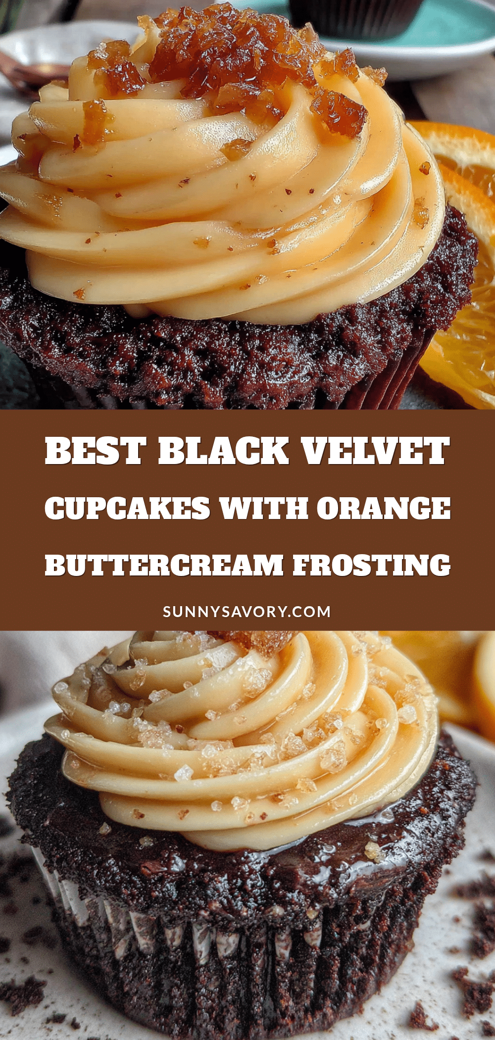 black velvet cupcakes with orange buttercream recipe
