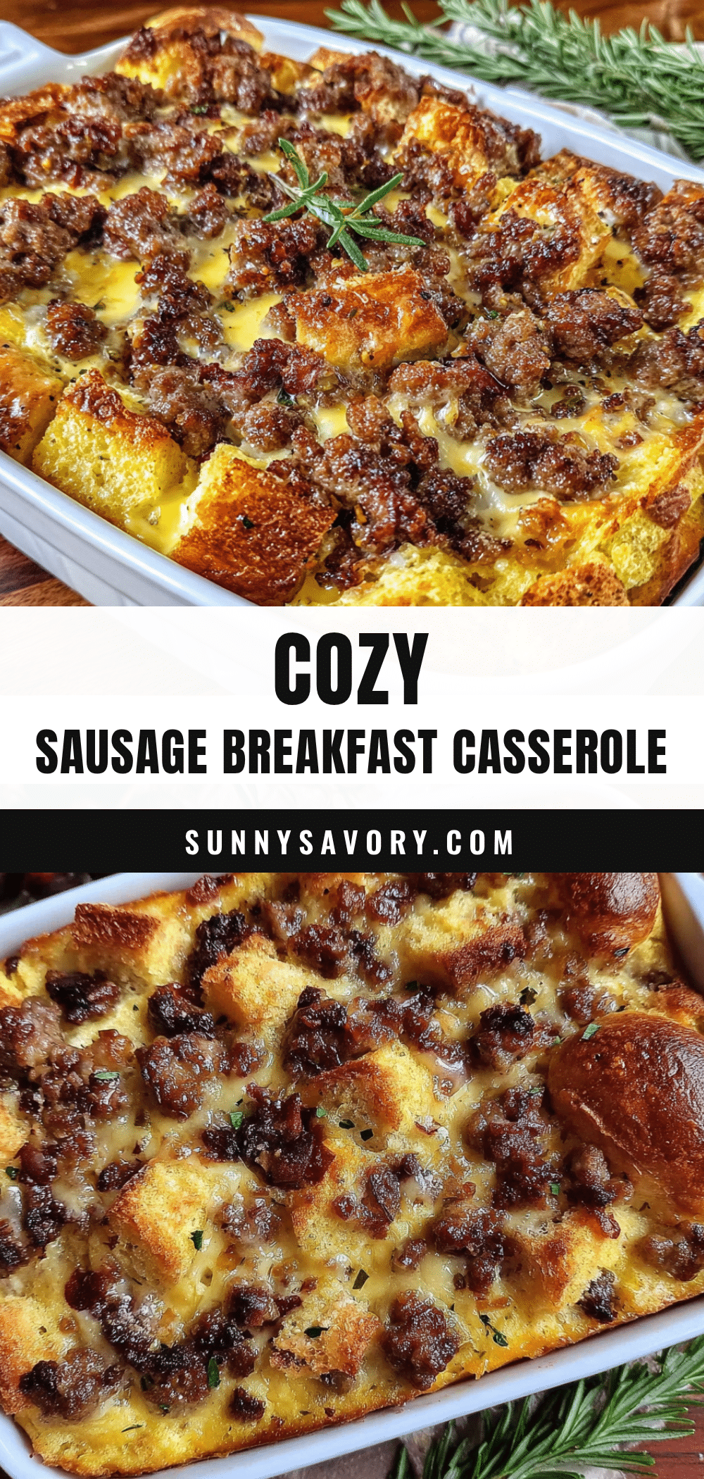 cozy make-ahead sausage breakfast casserole recipe