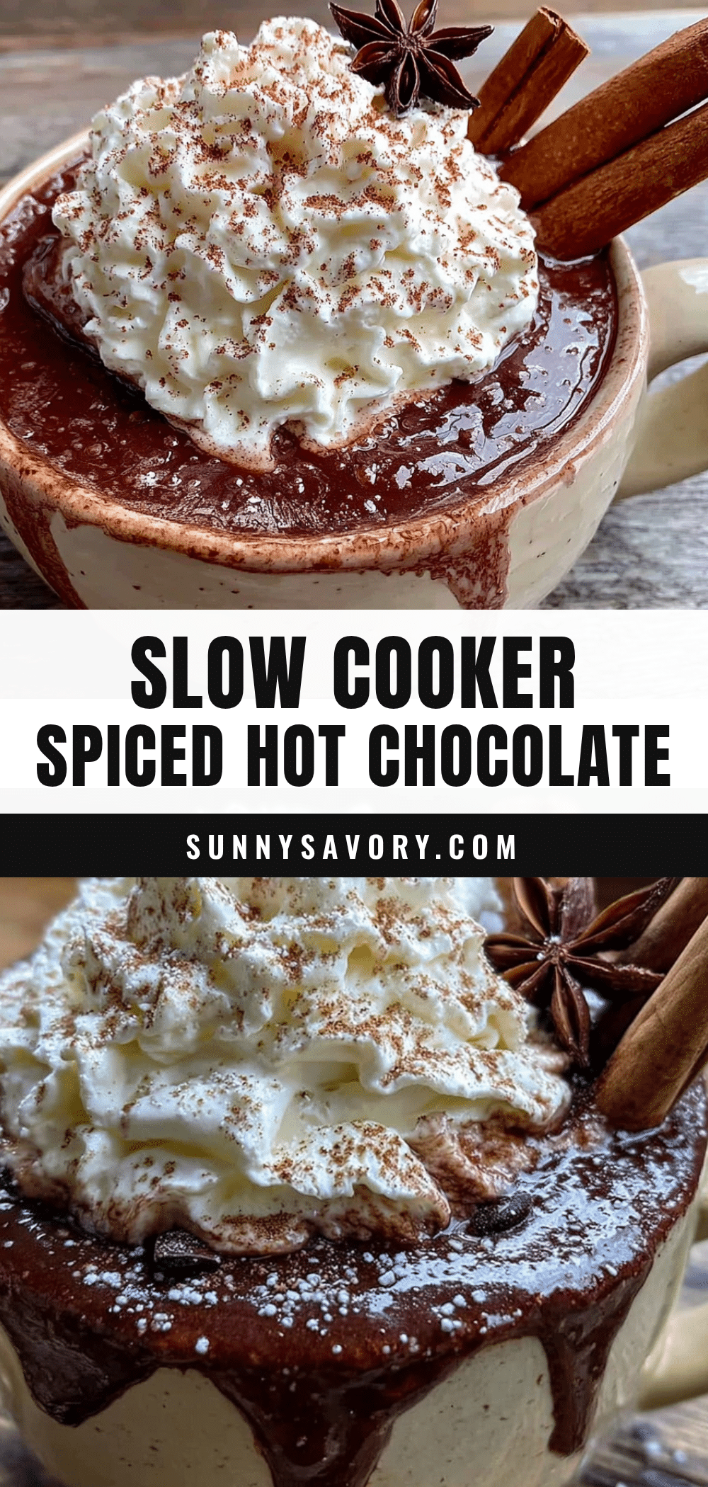cozy slow cooker spiced hot chocolate recipe