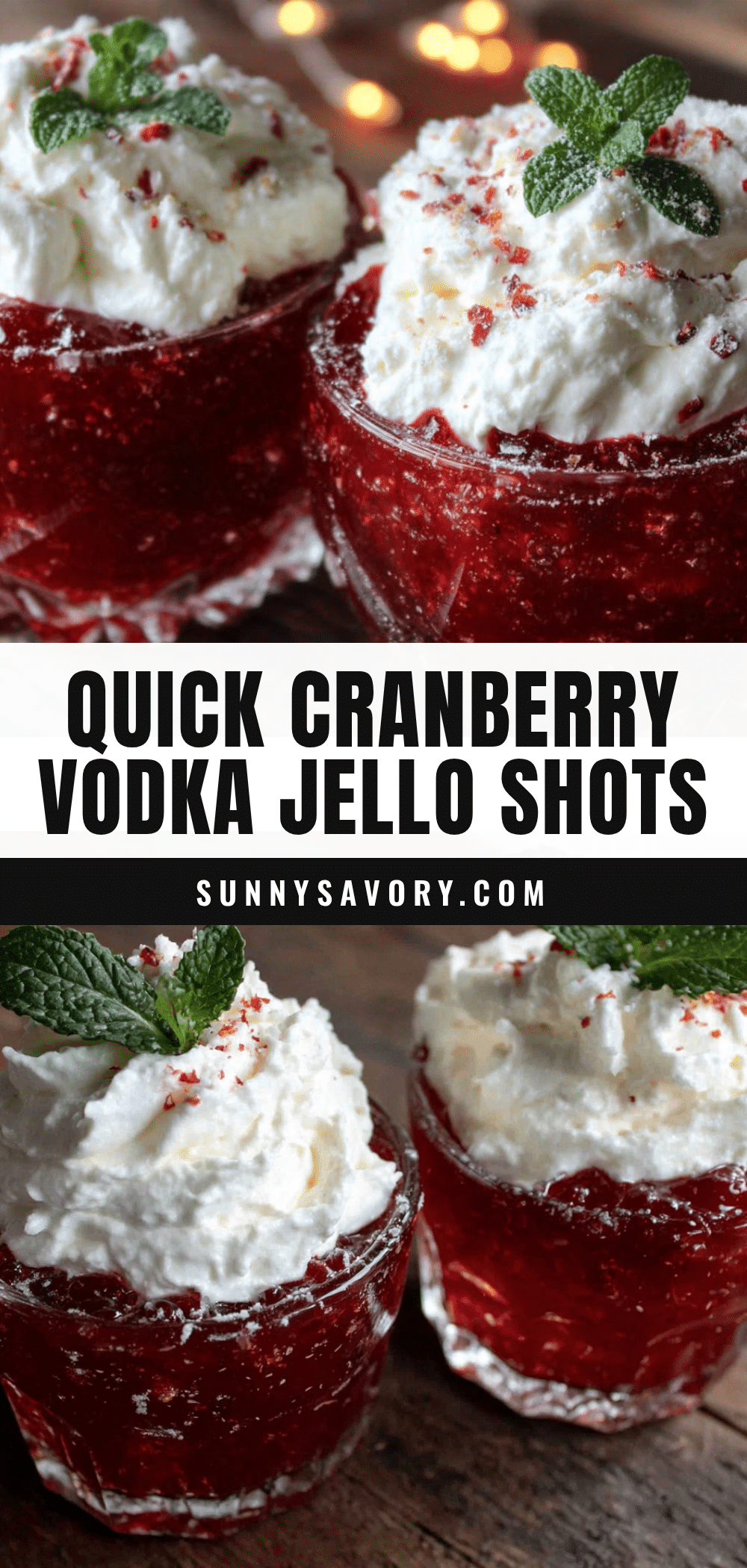 cranberry vodka jello shots recipe