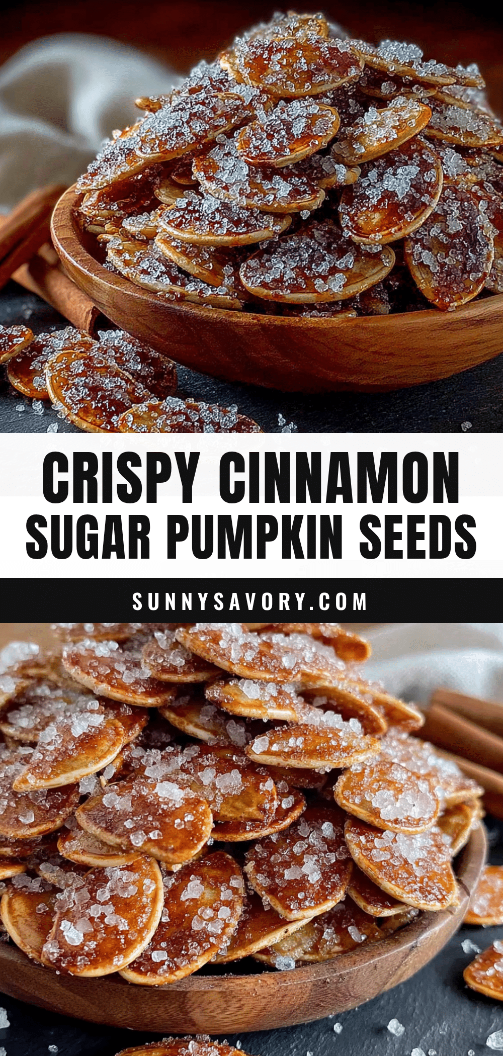 crispy cinnamon sugar air fryer pumpkin seeds recipe