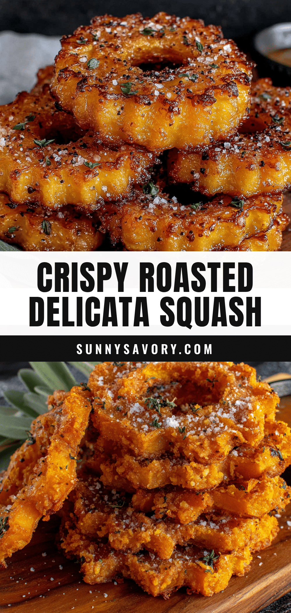 crispy roasted delicata squash rings recipe
