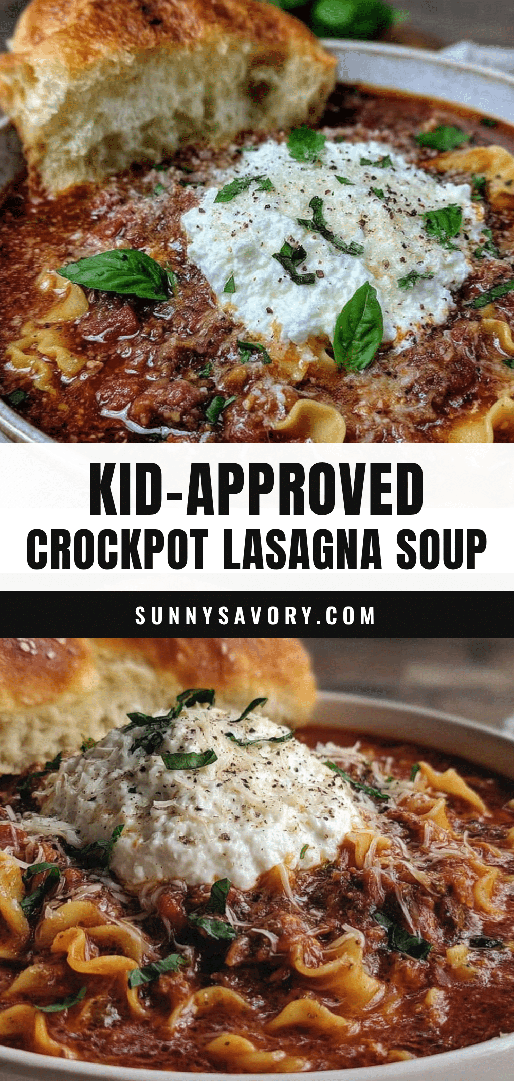 crockpot lasagna soup recipe