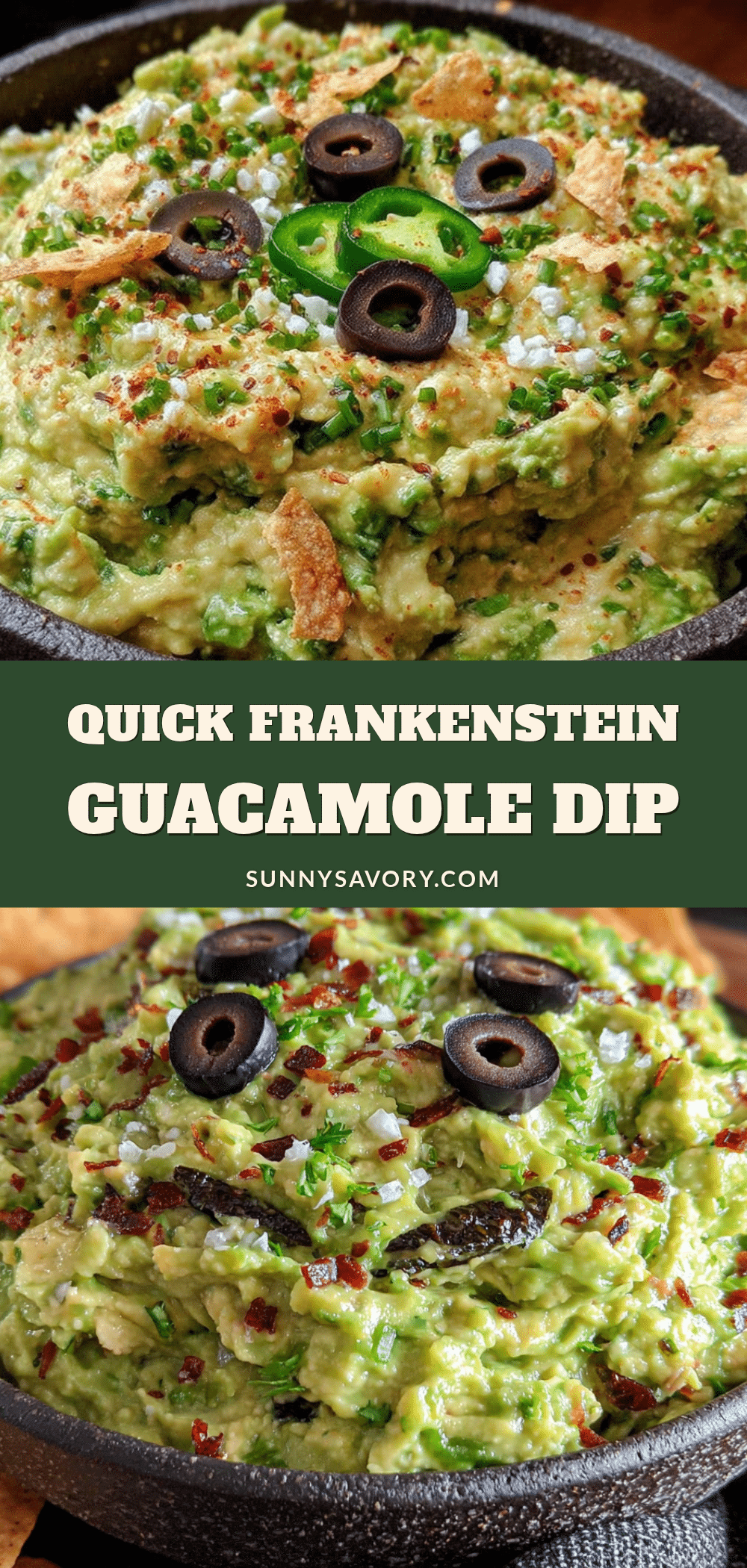 Frankenstein Guacamole Dip recipe