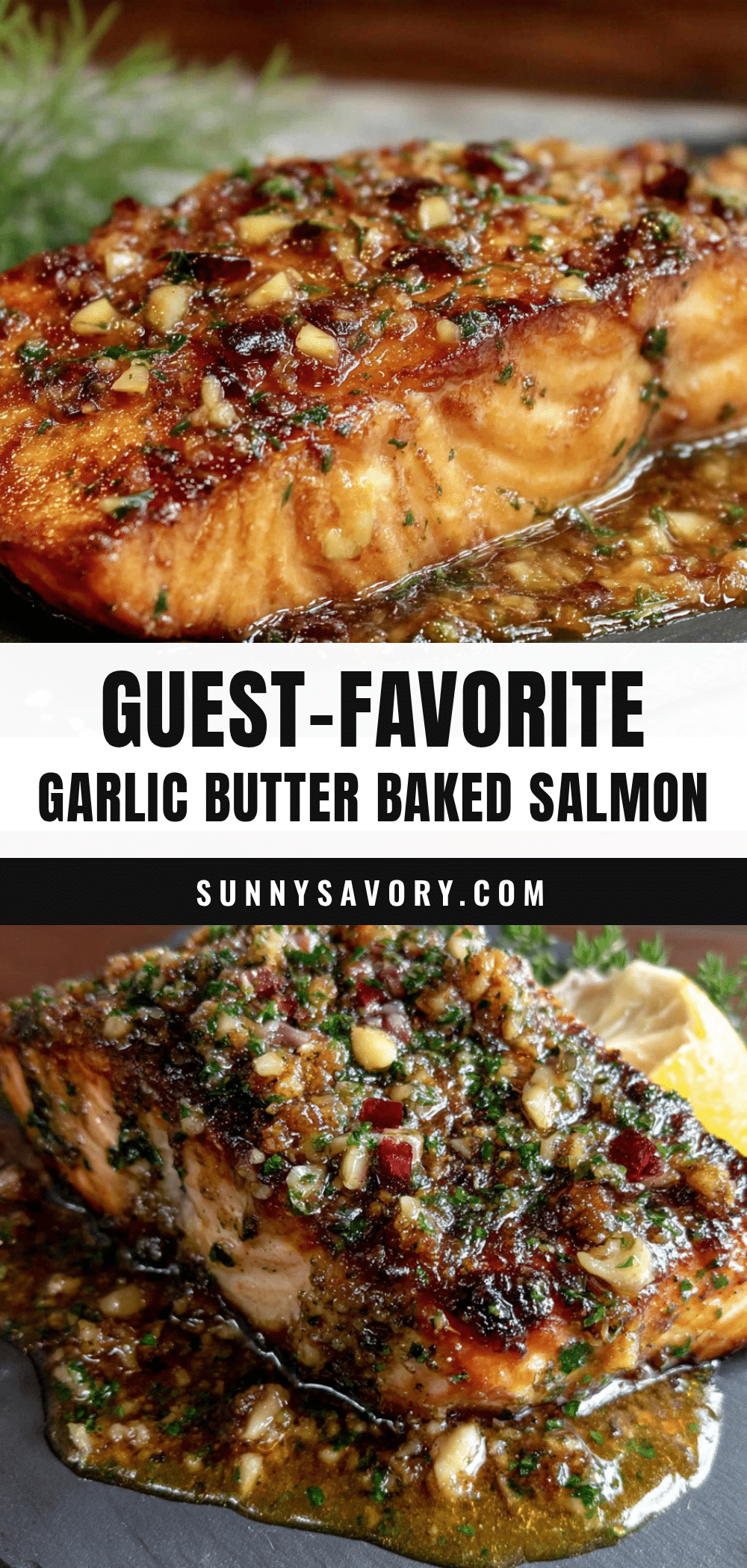 garlic butter baked salmon recipe
